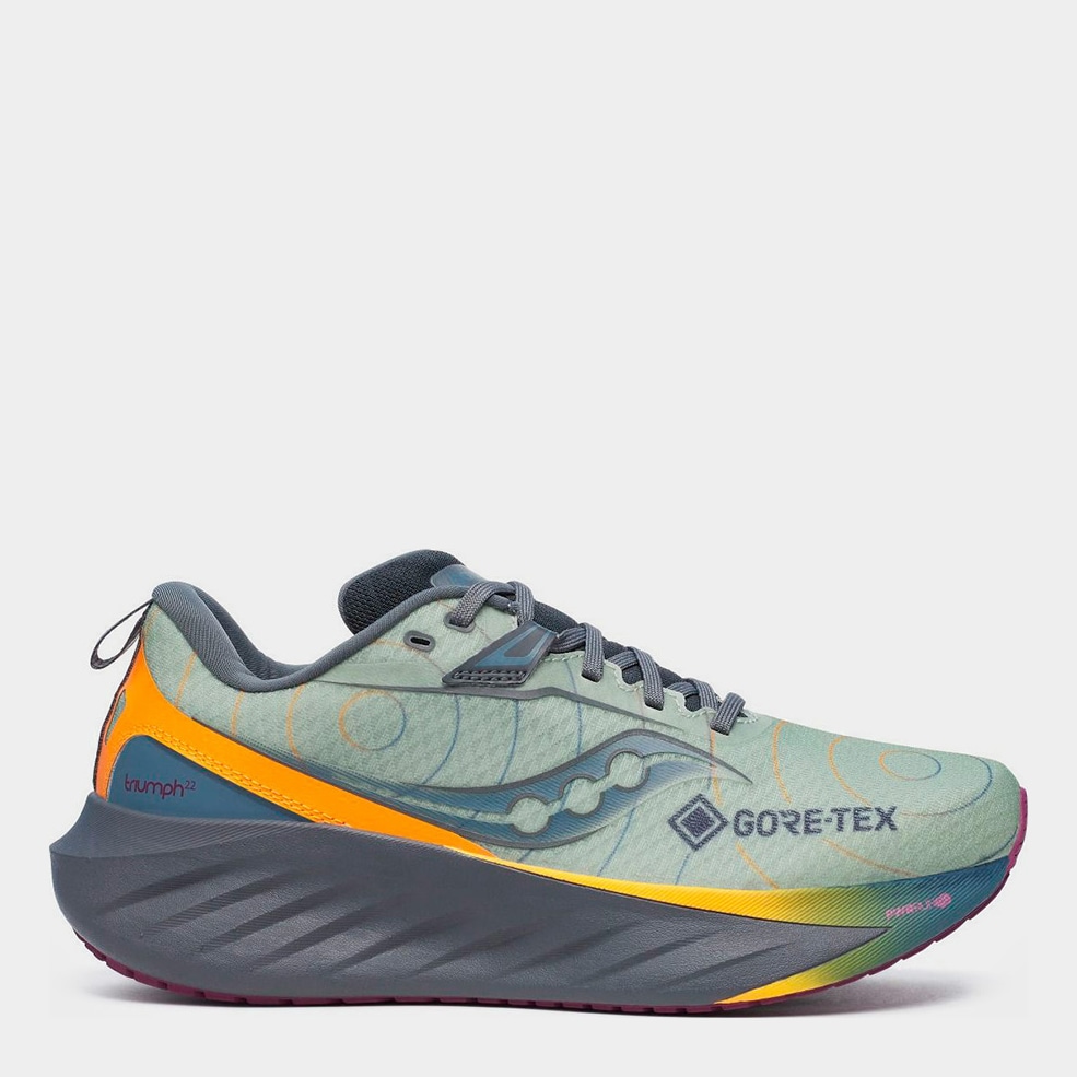 Акція на Чоловічі кросівки для бігу з Gore-Tex Saucony Triumph 22 Gtx S20966-254 42 (8.5US) 26.5 см Світло-зелені від Rozetka