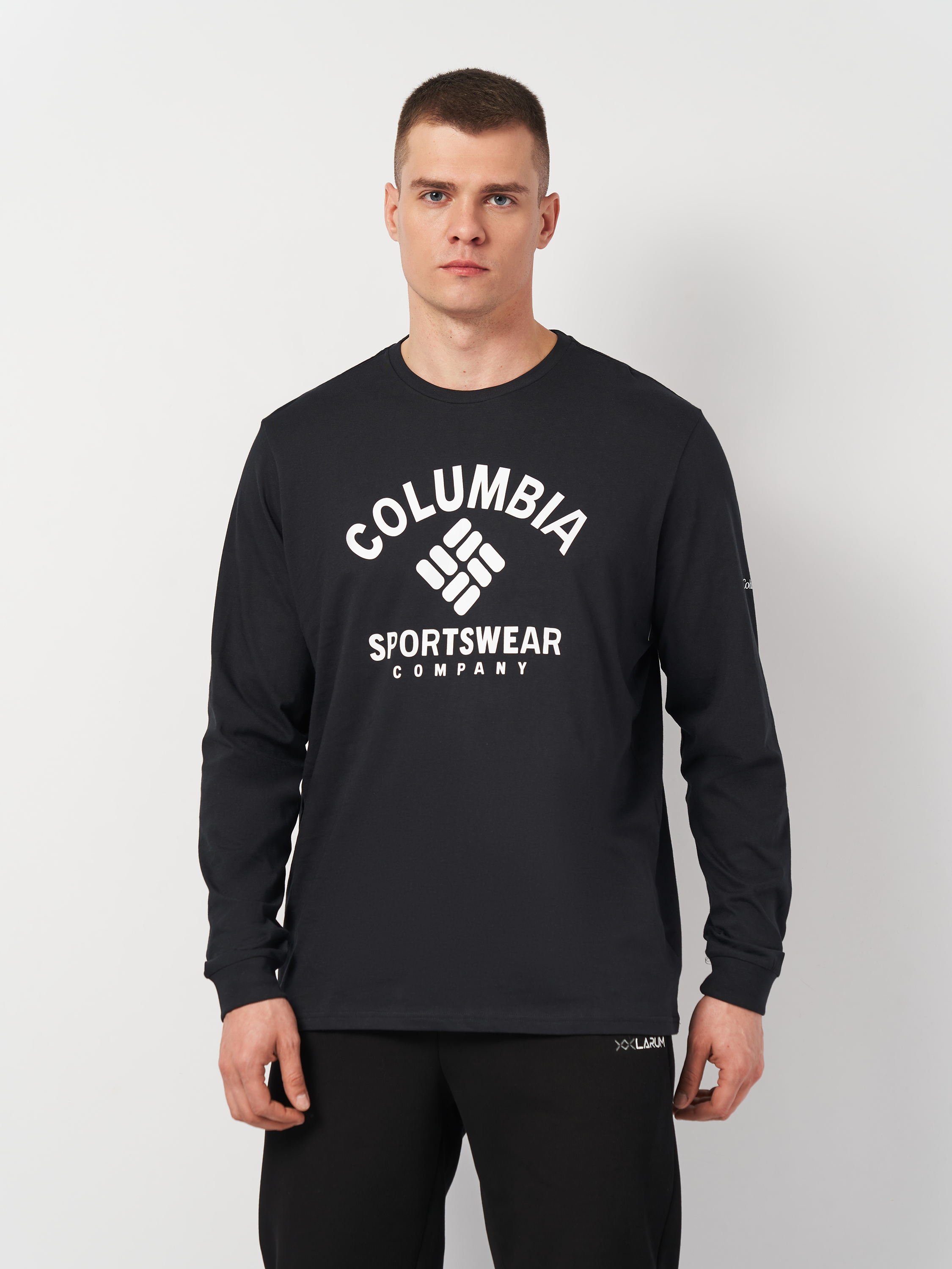 Акція на Лонгслів чоловічий Columbia Rockaway River Graphic LS Tee 2022191-009 L Чорний від Rozetka