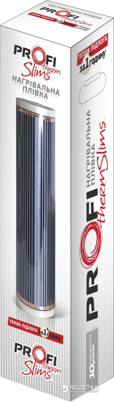

Пленочный теплый пол ProfiTherm Slims KR50-220 1100 Вт 5 м² (0.5х10 м) (70208676)