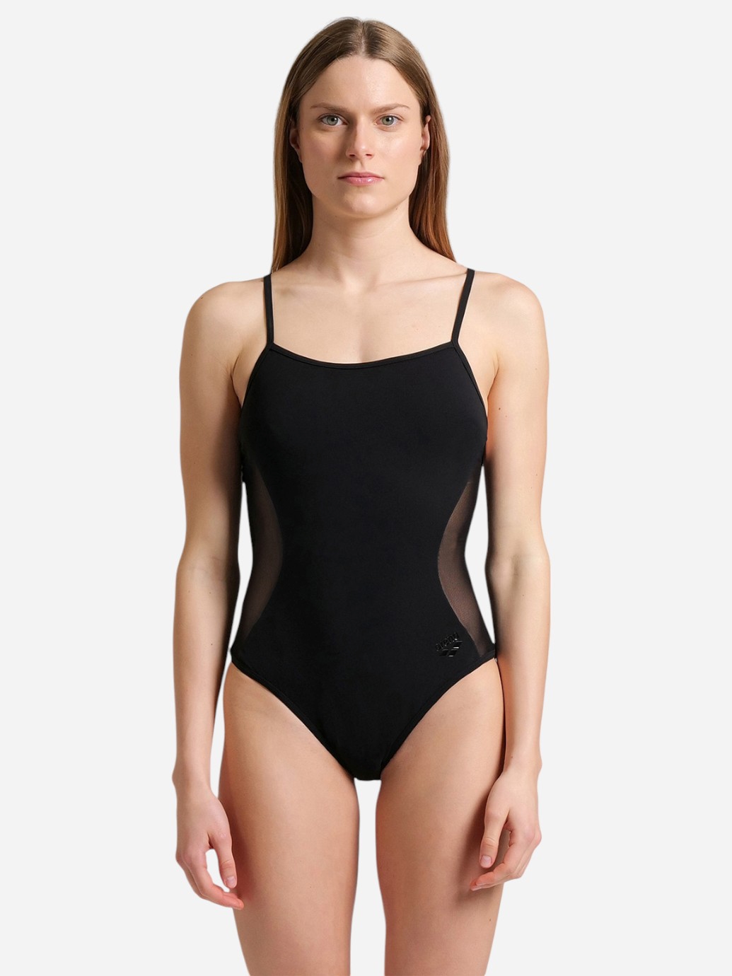 Акція на Купальник суцільний жіночий Arena Mesh Panels Swimsuit Closed Ba 006661-500 42 Чорний від Rozetka