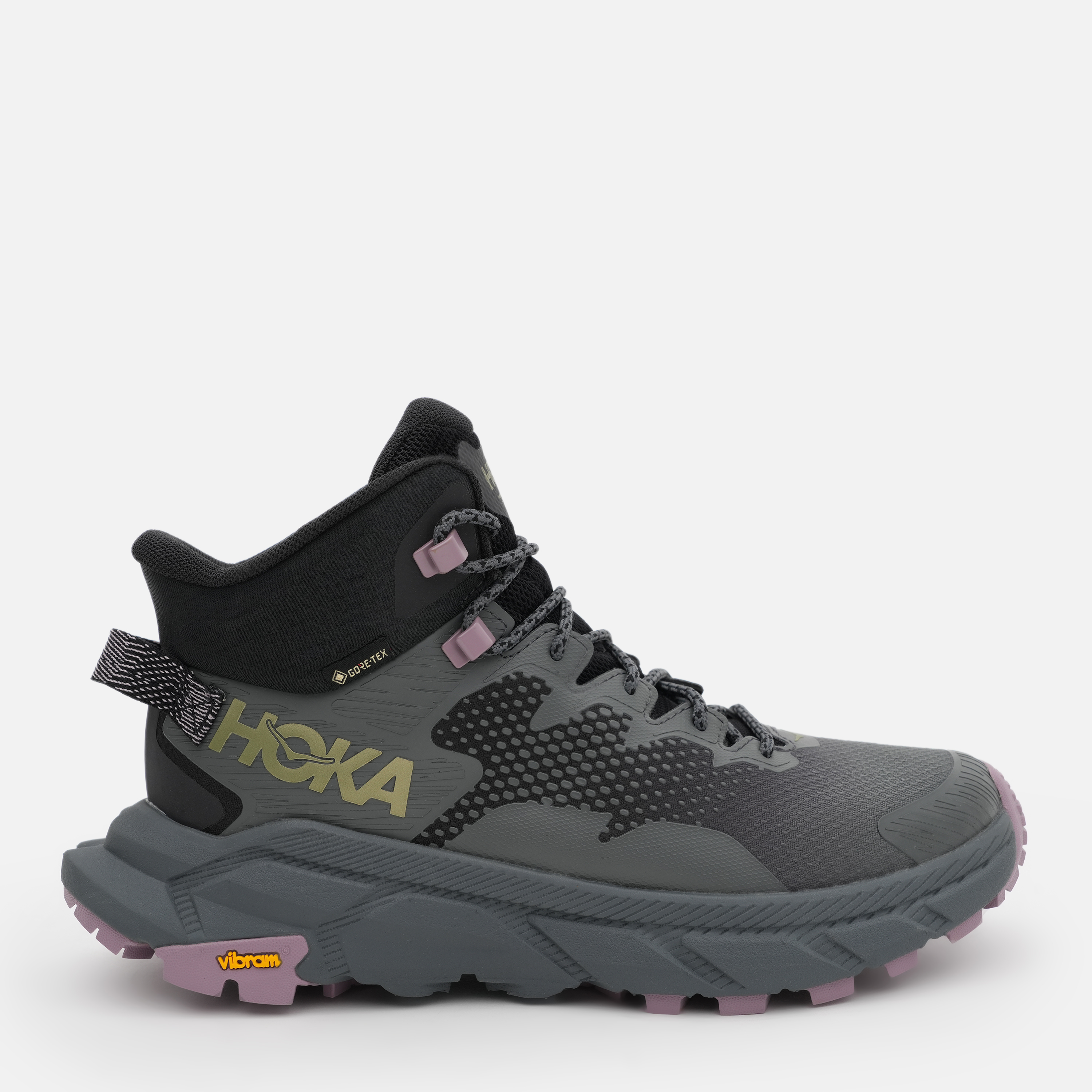 Акція на Жіночі черевики для туризму низькі з Gore-Tex HOKA ONE ONE Trail Code Gtx 1123166F-BCSTL 39 1/3 (7.5US) 24.5 см Чорні від Rozetka