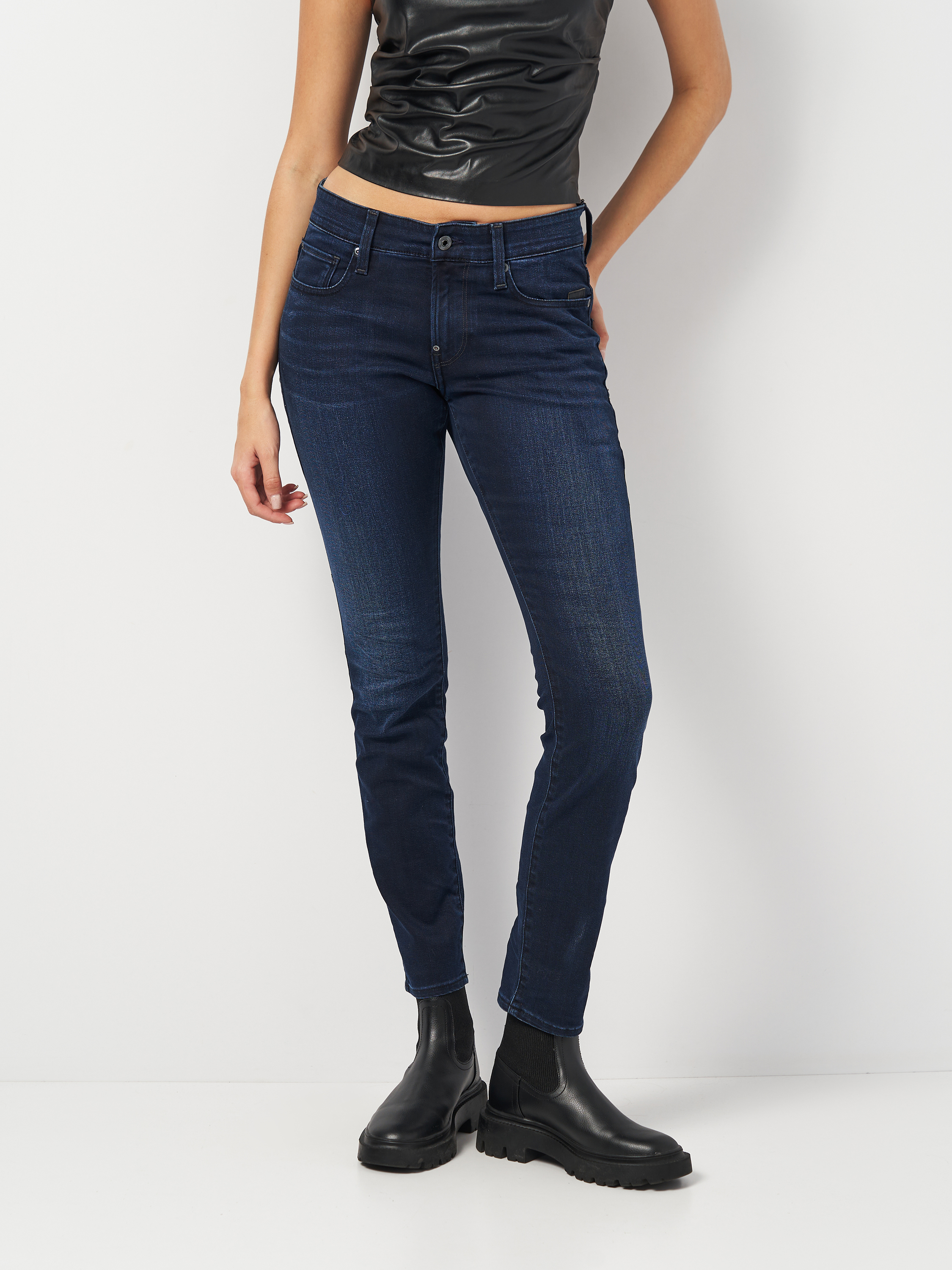 Акція на Джинси Skinny жіночі G-Star Raw 91618B-5209-1243 29/30 Темно-сині від Rozetka