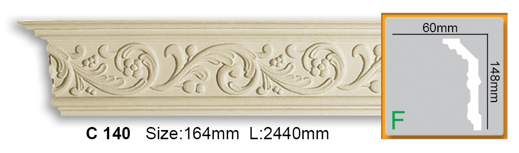 

Карниз с орнаментом Gaudi Decor C 140