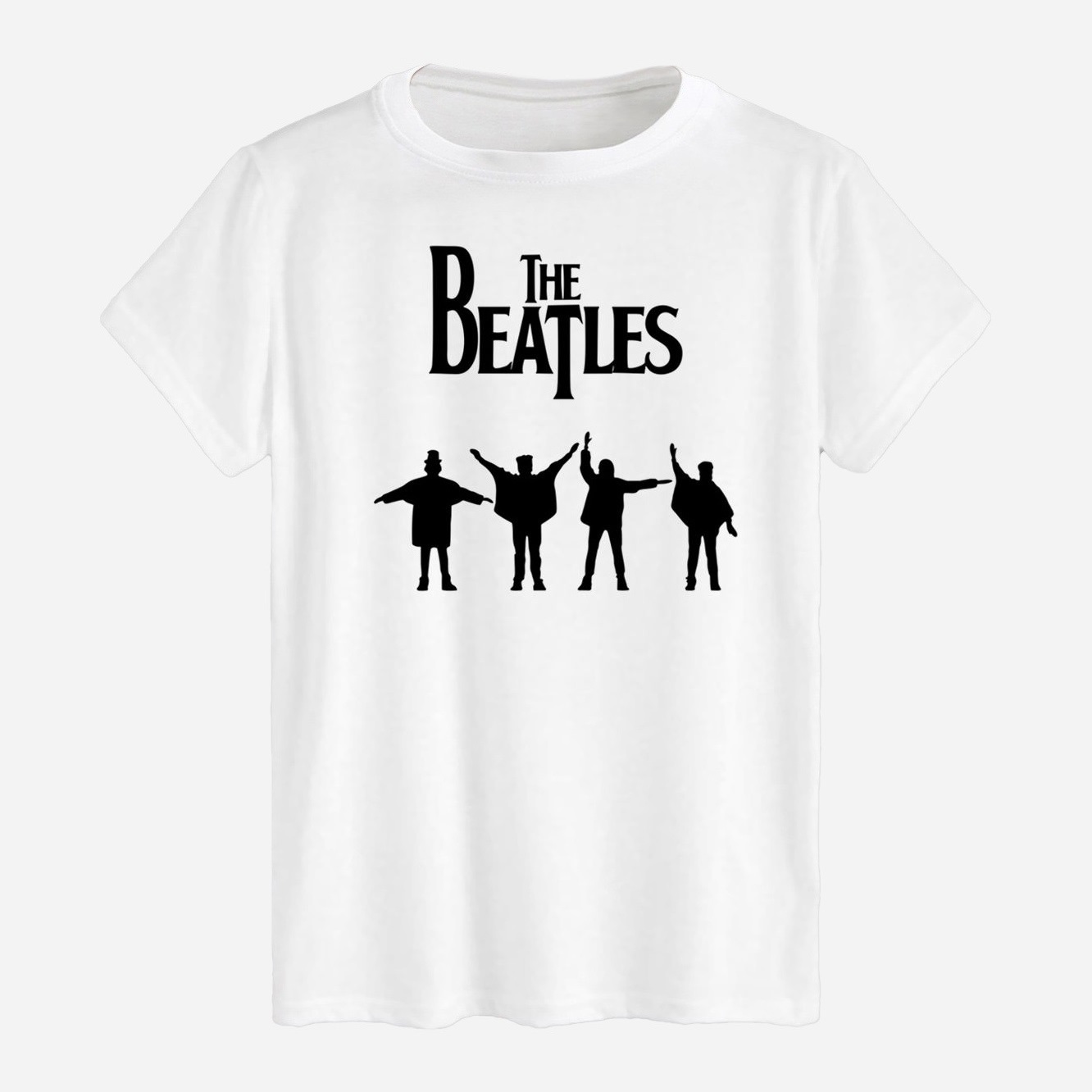 Акція на Футболка бавовняна довга чоловіча Likey The Beatles M150-0425 L Біла від Rozetka