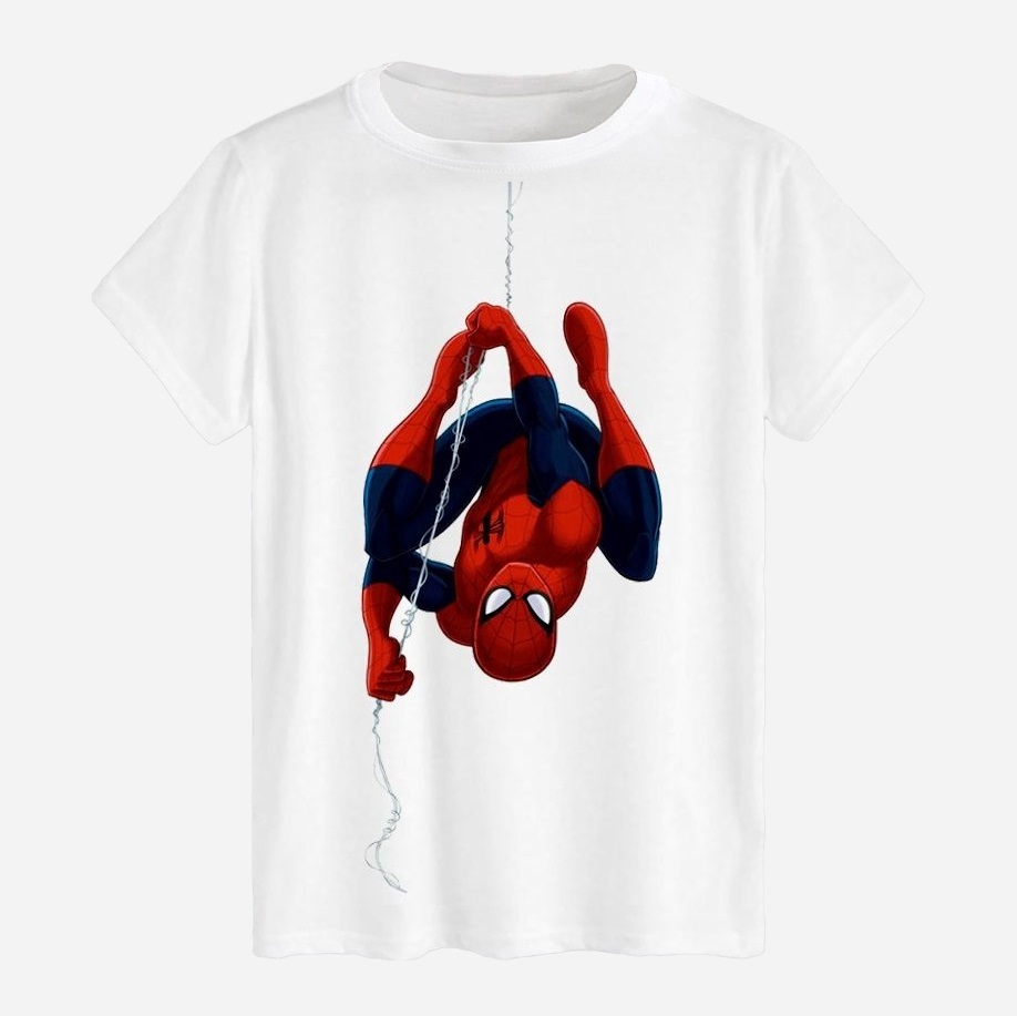 Акція на Футболка бавовняна довга чоловіча Likey Spider Man M150-0607 3XL Біла від Rozetka