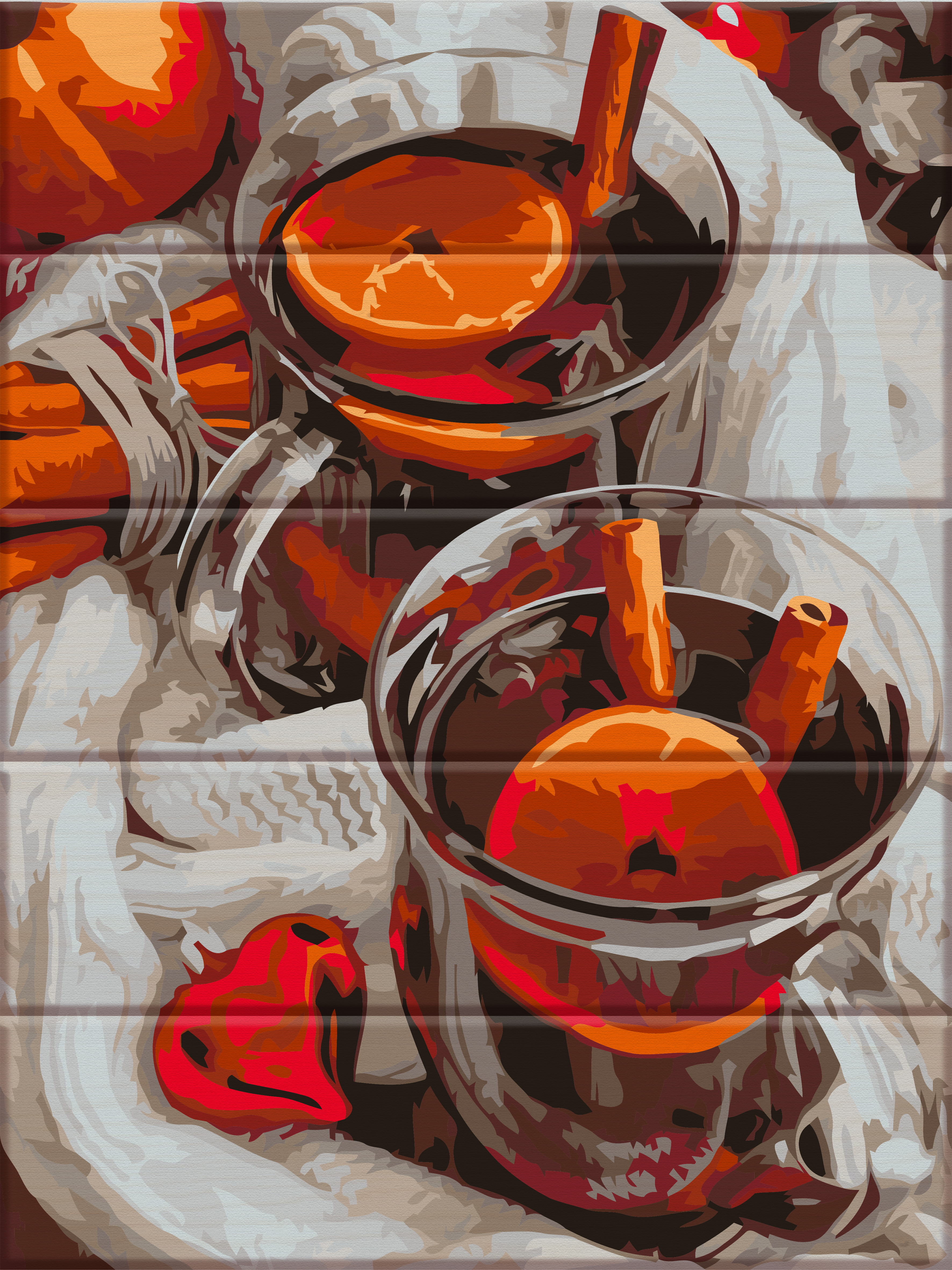 

Картина по номерам ArtStory Глинтвейн 40*30 см на дереве (в коробке) арт.ASW072
