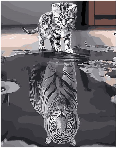 

Картина по номерам BrushMe Душа тигра 40*50 см (в коробке) арт.BRM25713