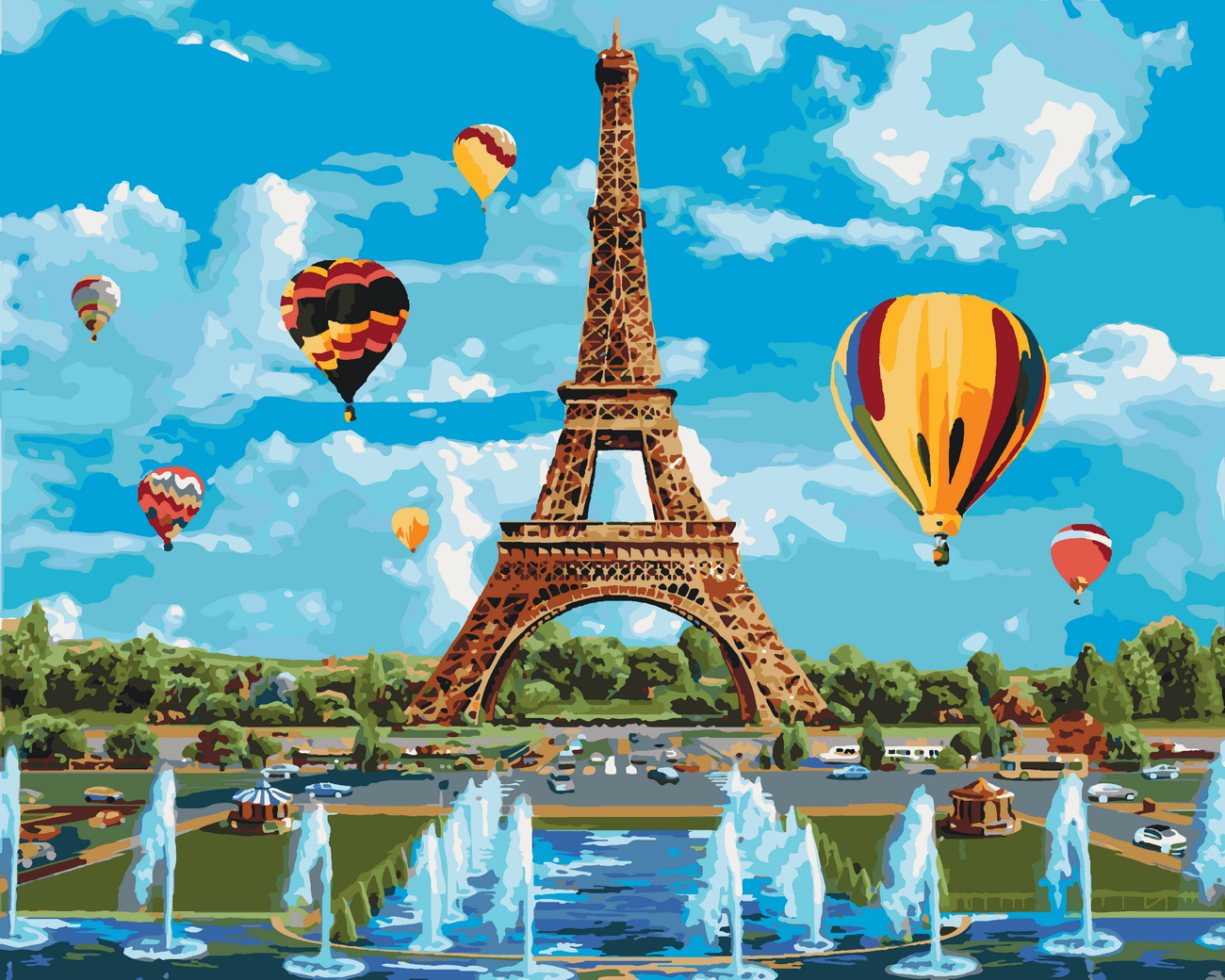 

Картина по номерам Идейка Город любви 40*50 см (без коробки) арт.KHO2179