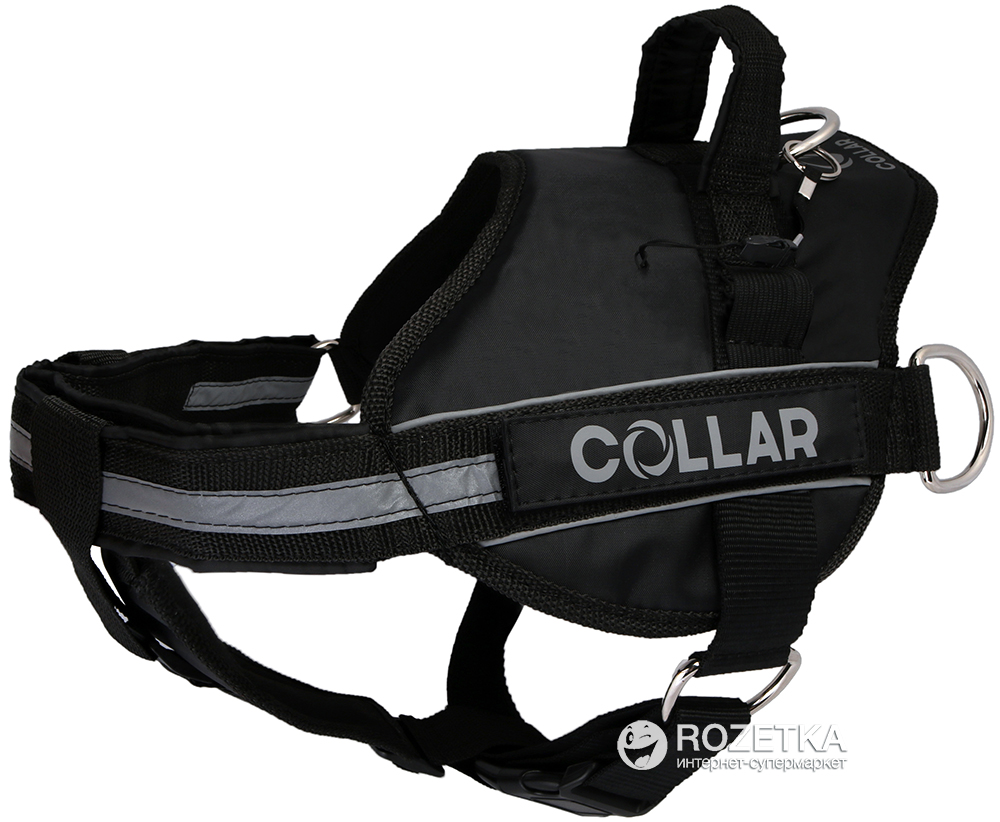 

Шлея Collar DogExtremе Police N3 со сменной надписью 55-75 см Черная (07061)