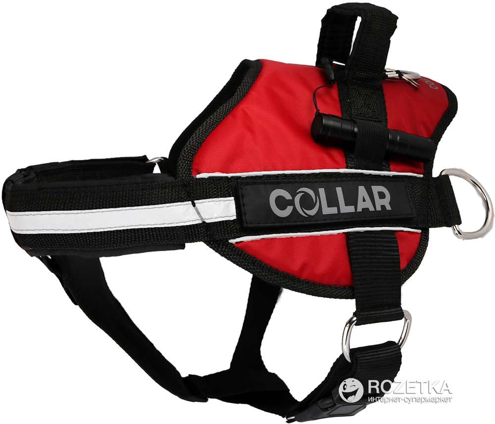 

Шлея Collar DogExtremе Police N4 с фонариком 70-100 см Красная