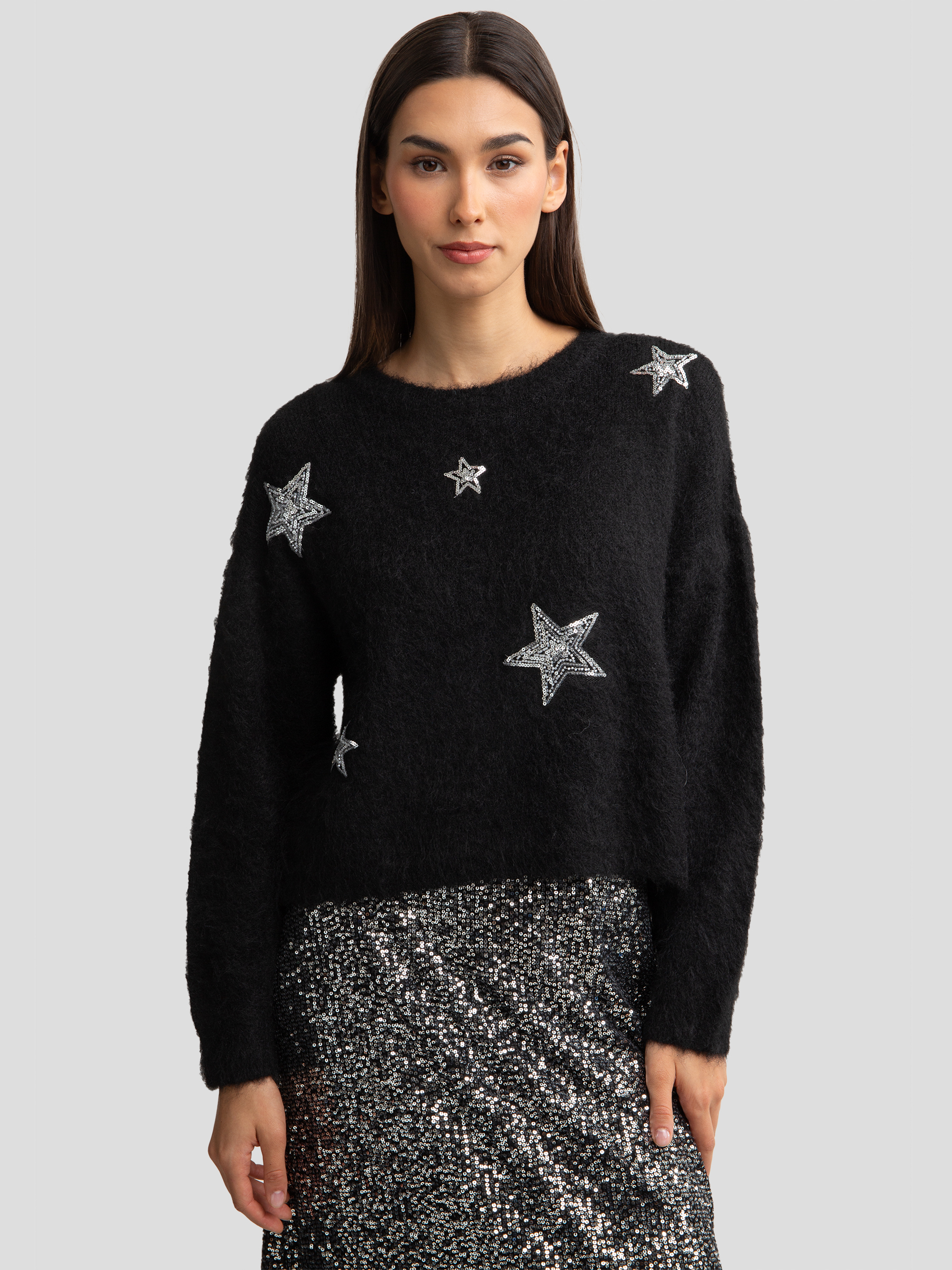 Акція на Джемпер жіночий Big Star Starlia 906 L-XL Чорний від Rozetka