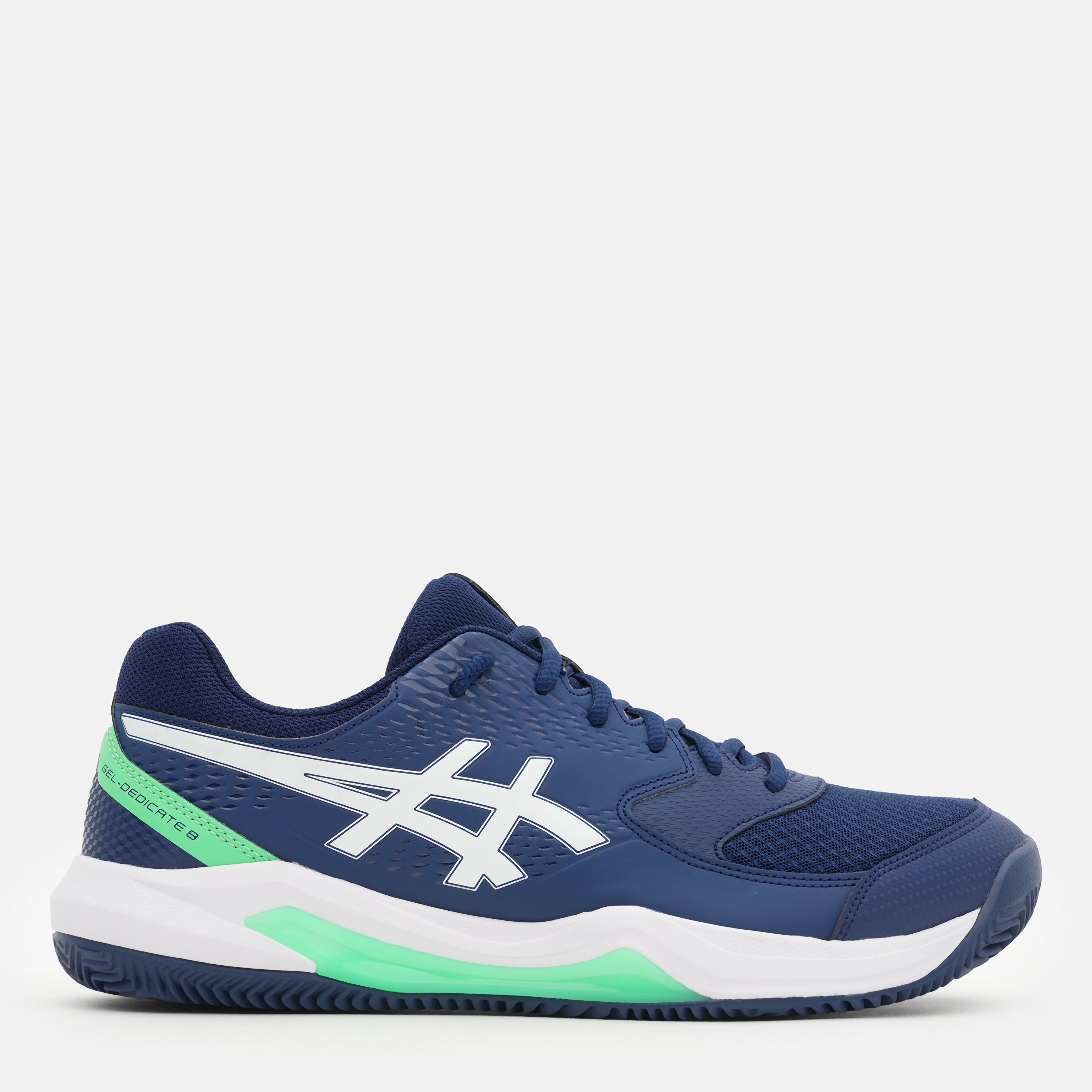 Акція на Чоловічі кросівки для тенісу ASICS Gel-Dedicate 8 Clay 1041A448-401 46.5 (12US) 29.5 см Сині від Rozetka