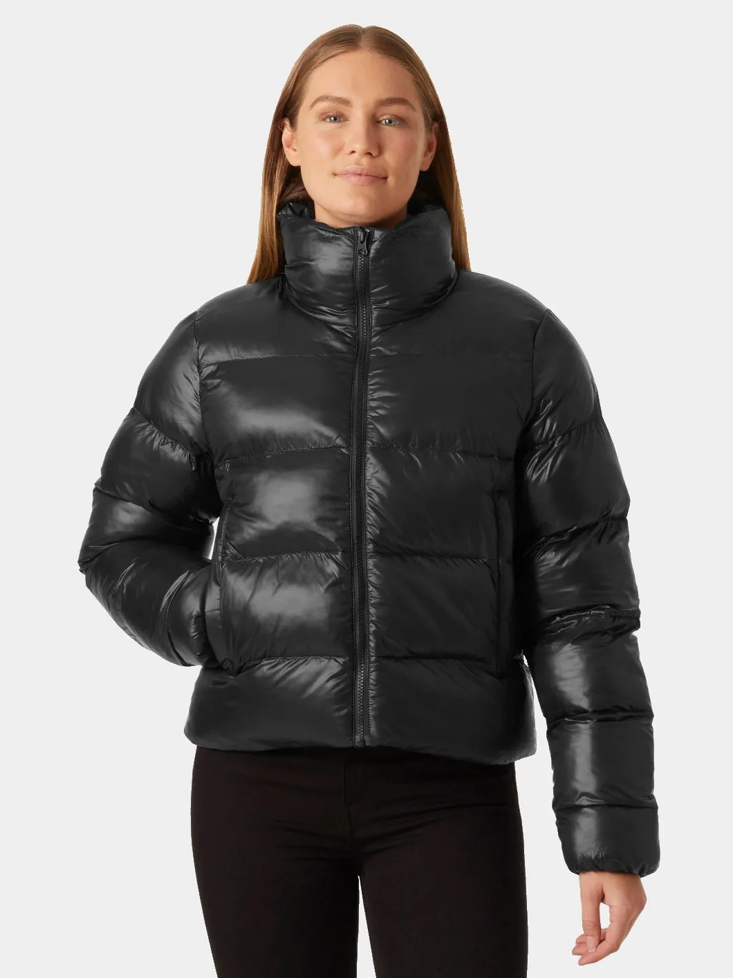 Акція на Куртка зимова коротка жіноча Helly Hansen 53109-990 L Чорна від Rozetka