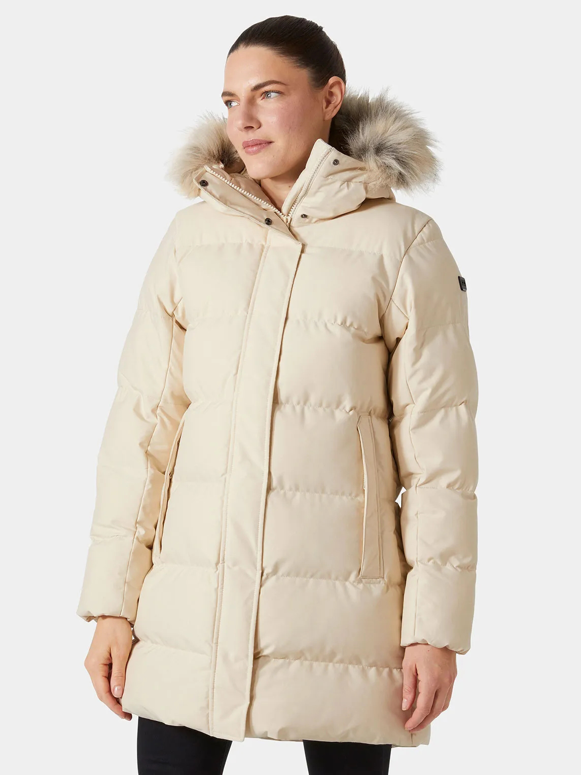 Акція на Куртка зимова жіноча Helly Hansen Blossom Puffy Parka 53624-034 L Кремова від Rozetka