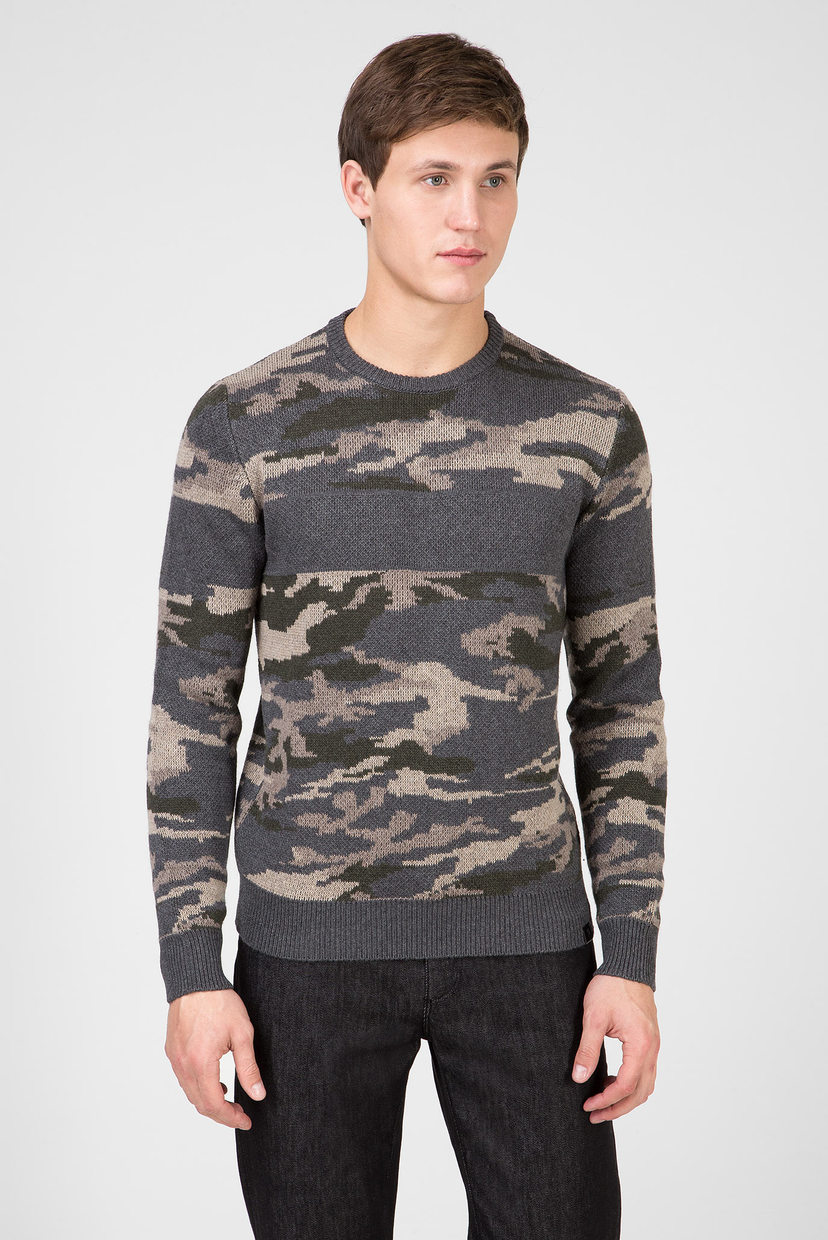 

Мужской камуфляжный джемпер JACQUARD REGULAR FIT Trussardi L 52M00267-0F000435
