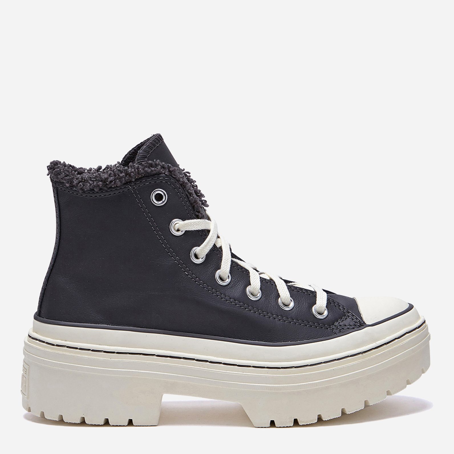 Акція на Жіночі зимові черевики низькі Converse Ctas Lugged Heel Hi A10152C 37 (6.5US) 23.5 см Сірі від Rozetka