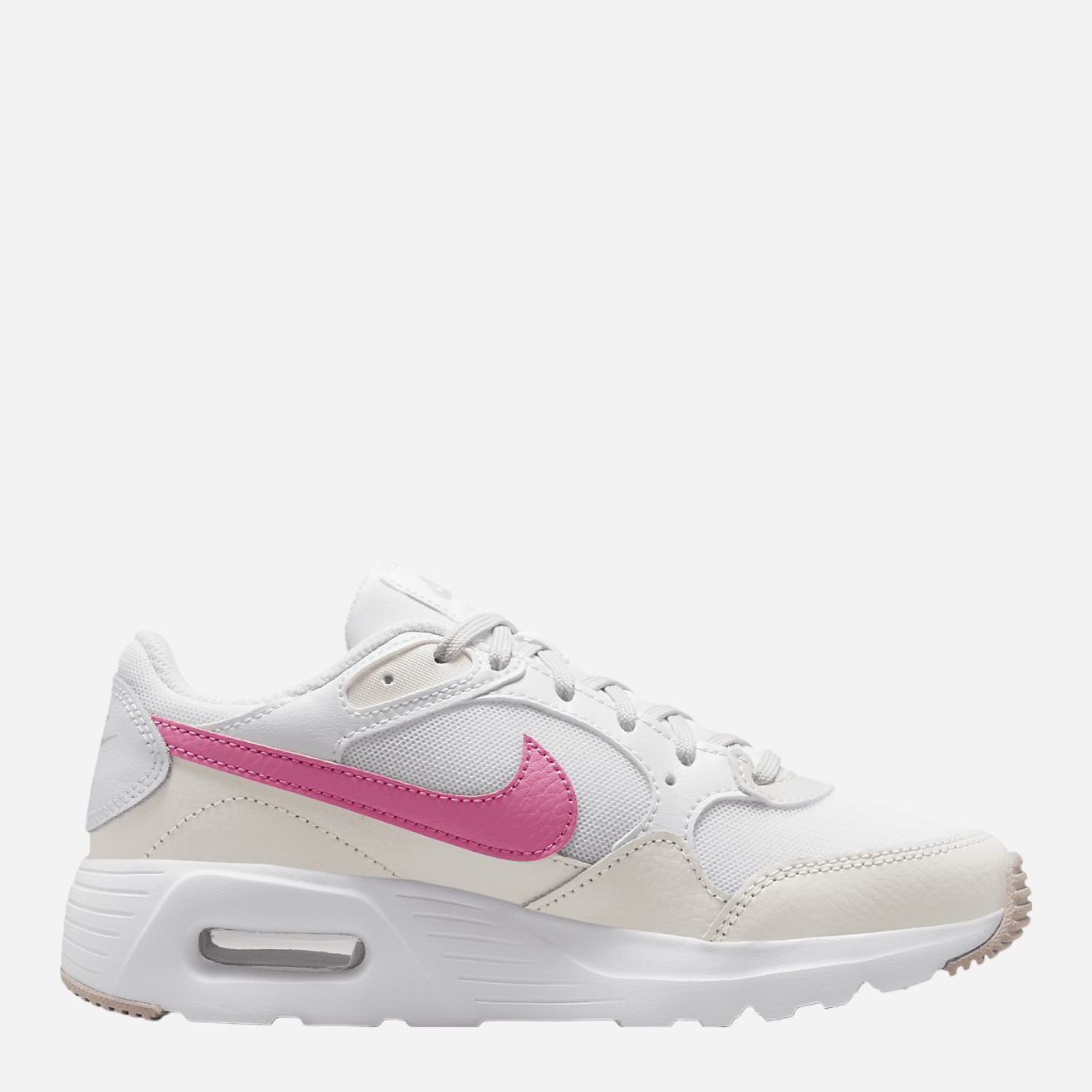 Акція на Підліткові кросівки для дівчинки Nike Air Max Sc (Gs) CZ5358-120 38 (5.5Y) Білі від Rozetka