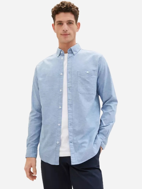 Сорочка чоловіча Tom Tailor L1040117015 XL Блакитна від Rozetka на платформі USKIDKA Акція на Сорочка чоловіча Tom Tailor L1040117015 XL Блакитна від Rozetka