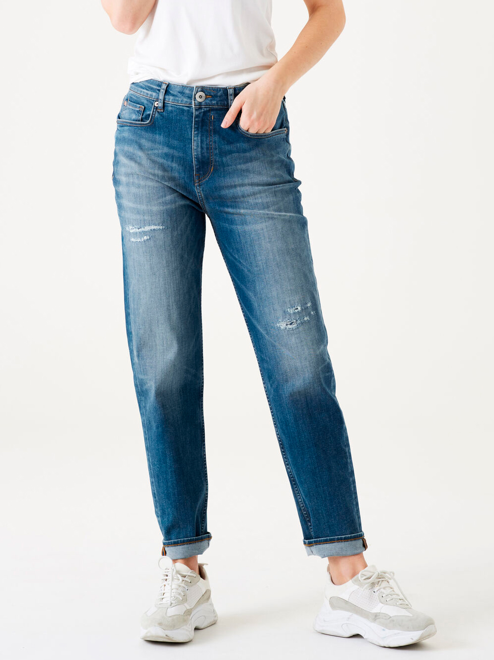 Акція на Джинси Mom's жіночі Garcia Jeans 286-5981 29-30 Сині від Rozetka