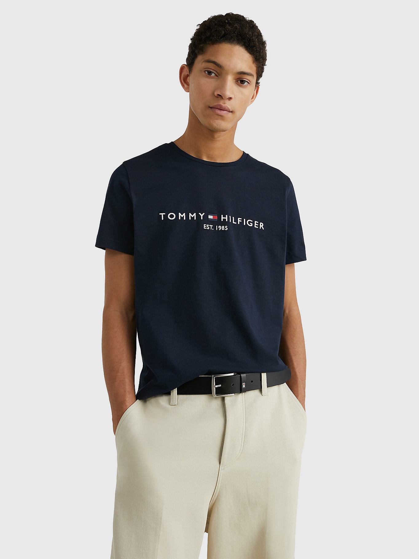 Акція на Футболка чоловіча Tommy Hilfiger MW0MW11465-403 L Блакитна від Rozetka