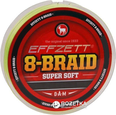 

Шнур DAM Effzett 8-Braid 125 м 0.13 мм 9.1 кг Желтый (3798013)