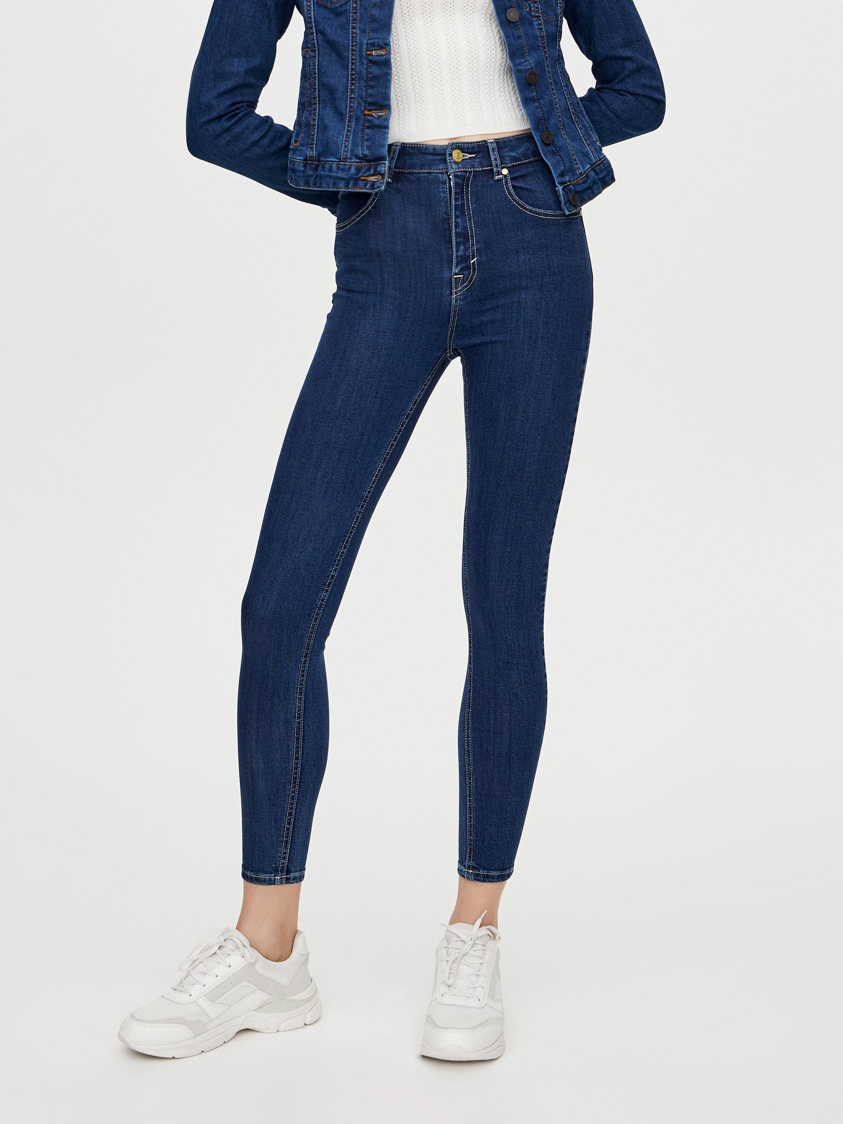 Акція на Джинси Skinny жіночі Pull & Bear XAZ259896GYYN 34 Сині від Rozetka