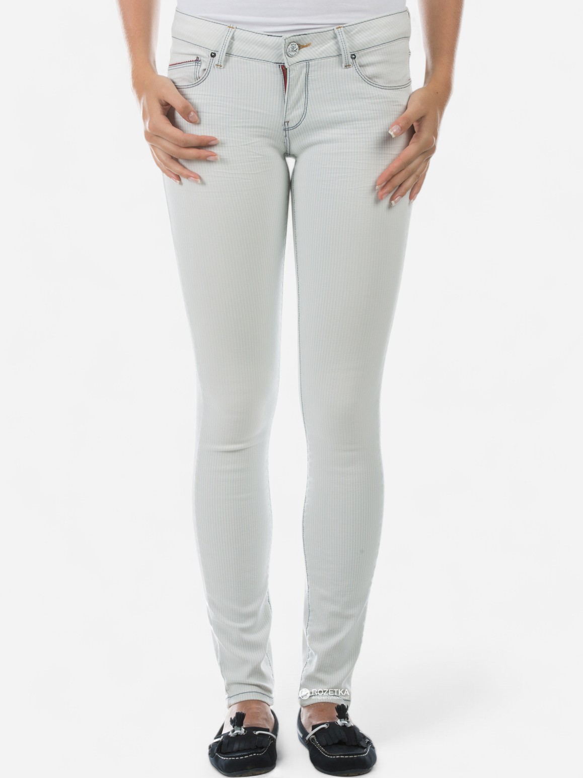 Акція на Джинси Skinny жіночі Colin's 757 Sally CL1009071DN04098 24-30 Блакитні від Rozetka