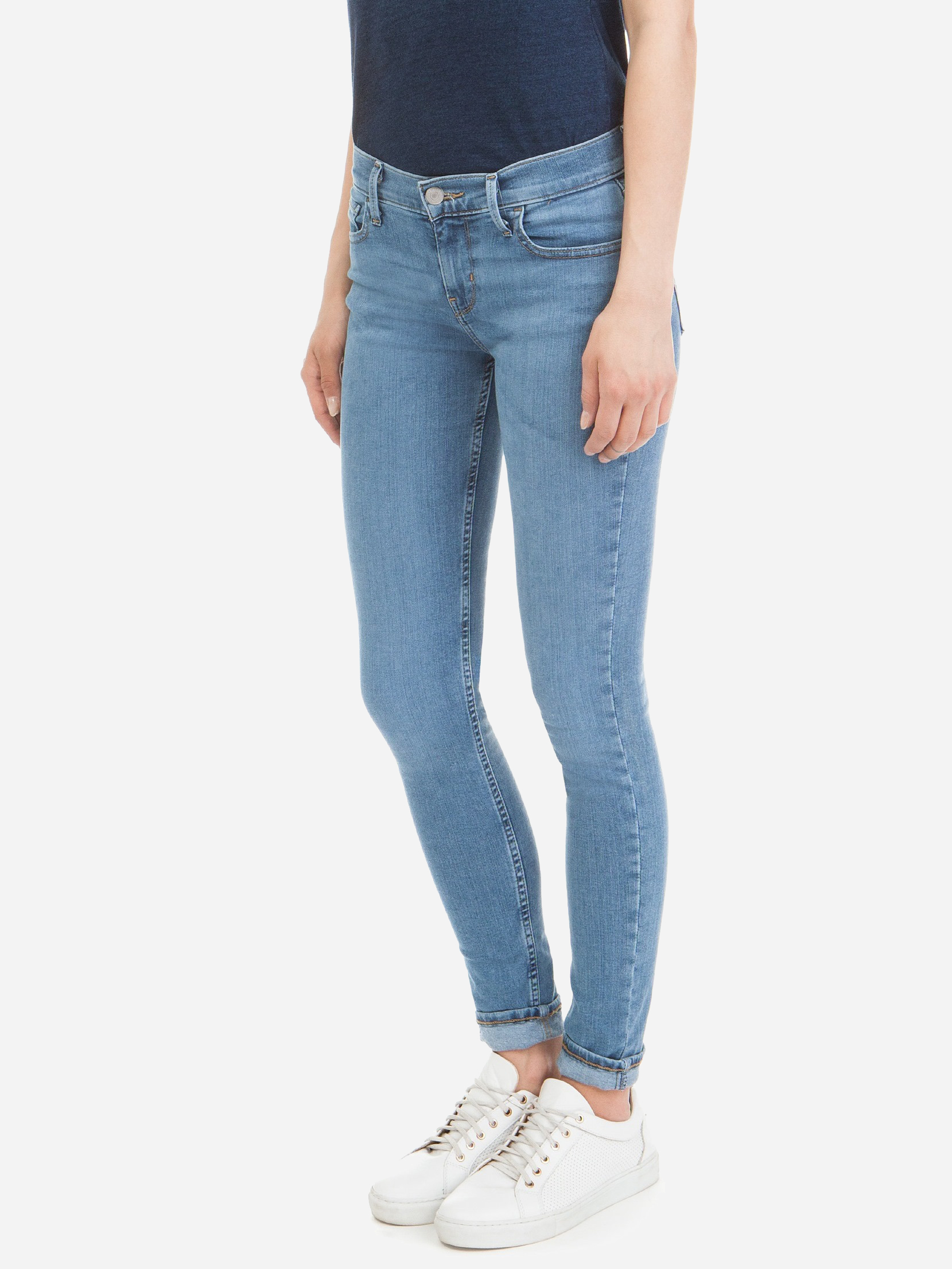 Акція на Джинси Skinny жіночі Levi's 710 Super Skinny 17780-0036 W24L32 Сині від Rozetka