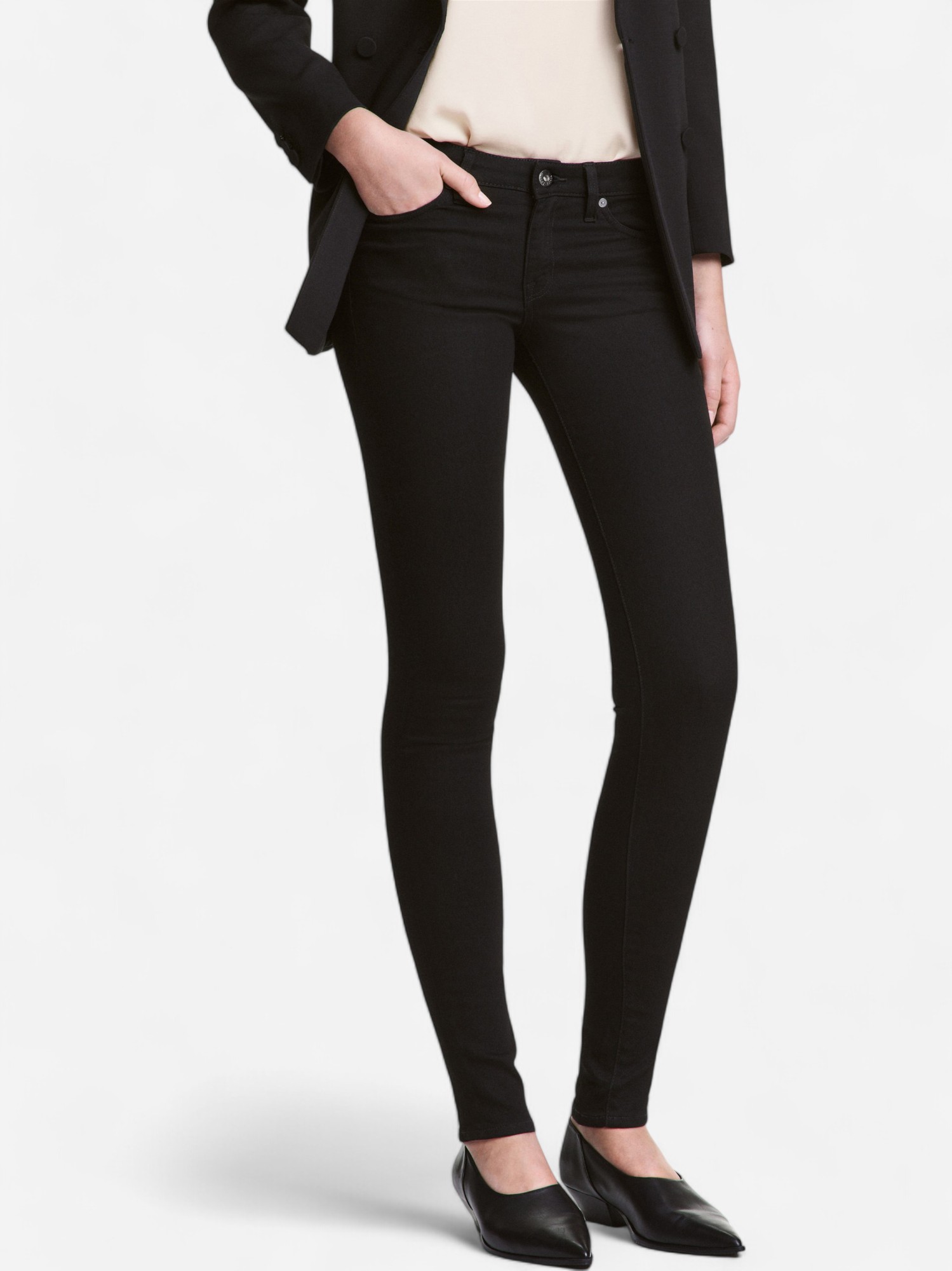 Акція на Джинси Skinny жіночі H&M XAZ006446IICB 25/34 Чорні від Rozetka