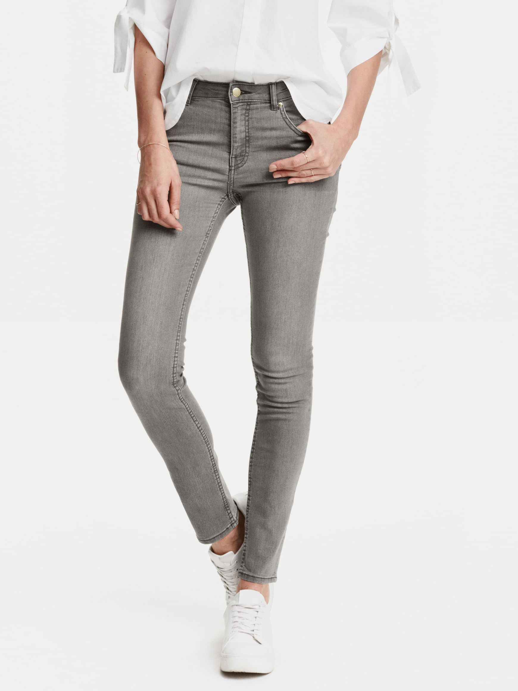 Акція на Джинси Skinny жіночі H&M XAZ019178SBKY 34 Сірі від Rozetka