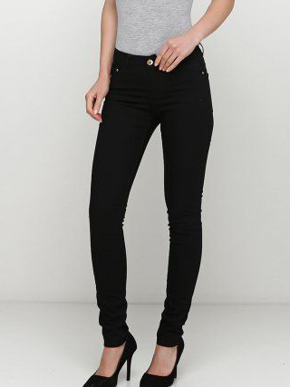 Акція на Джинси Skinny жіночі H&M 0232389-002 34 Чорні (СА2000001969199) від Rozetka