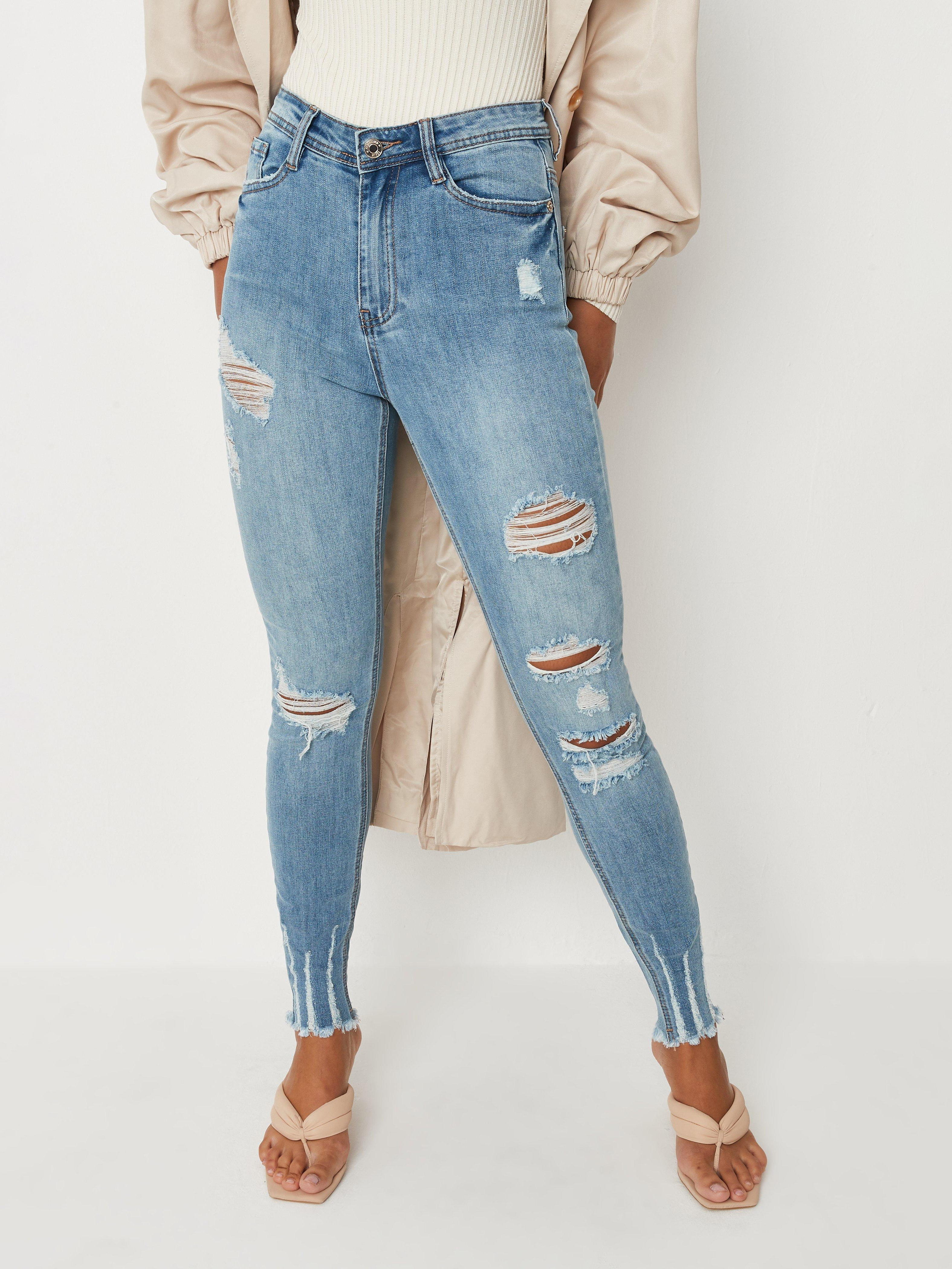 Акція на Джинси Skinny жіночі Missguided G1801167 38L Сині від Rozetka