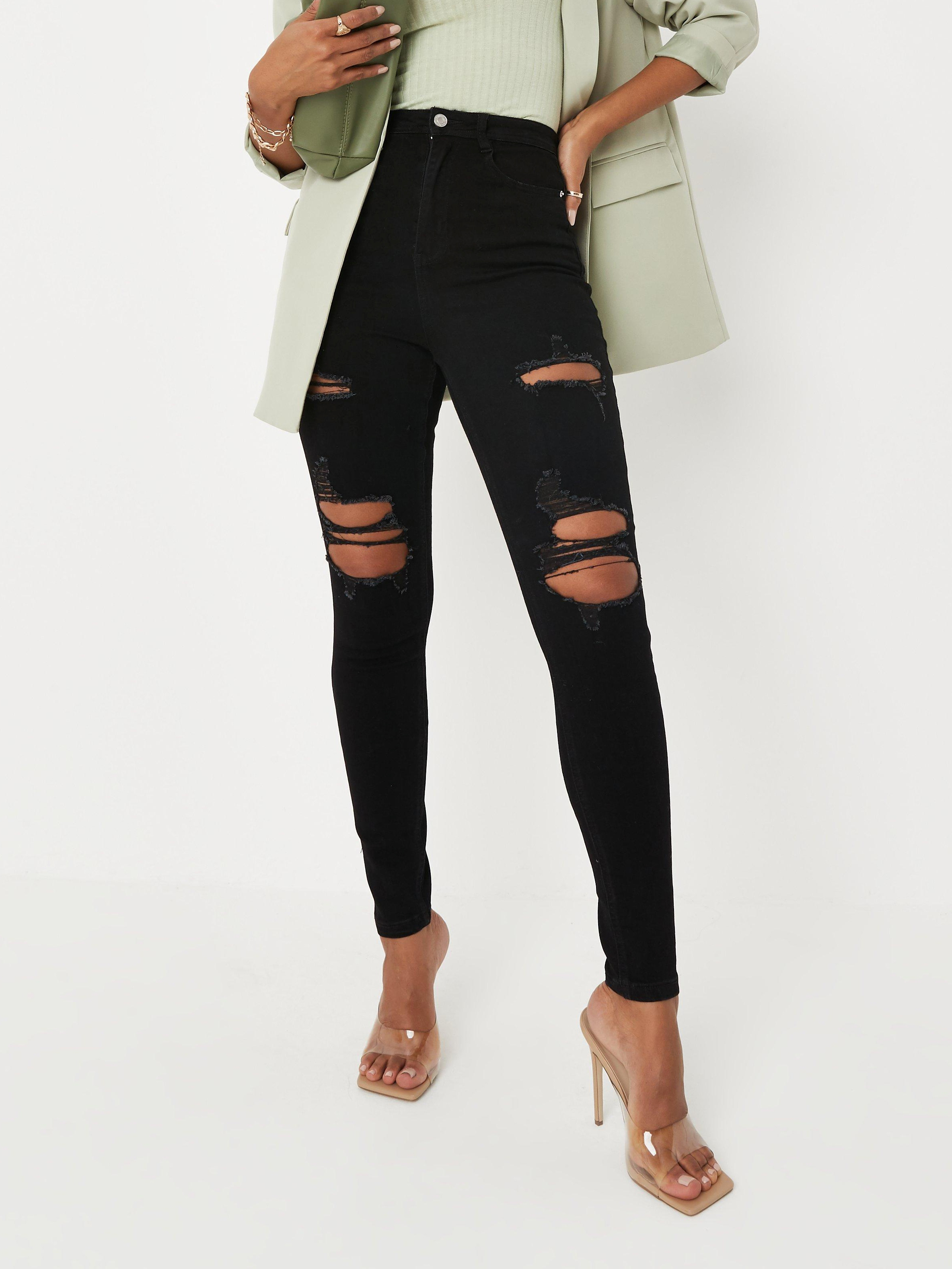 Акція на Джинси Skinny жіночі Missguided G1808508 40R Чорні від Rozetka