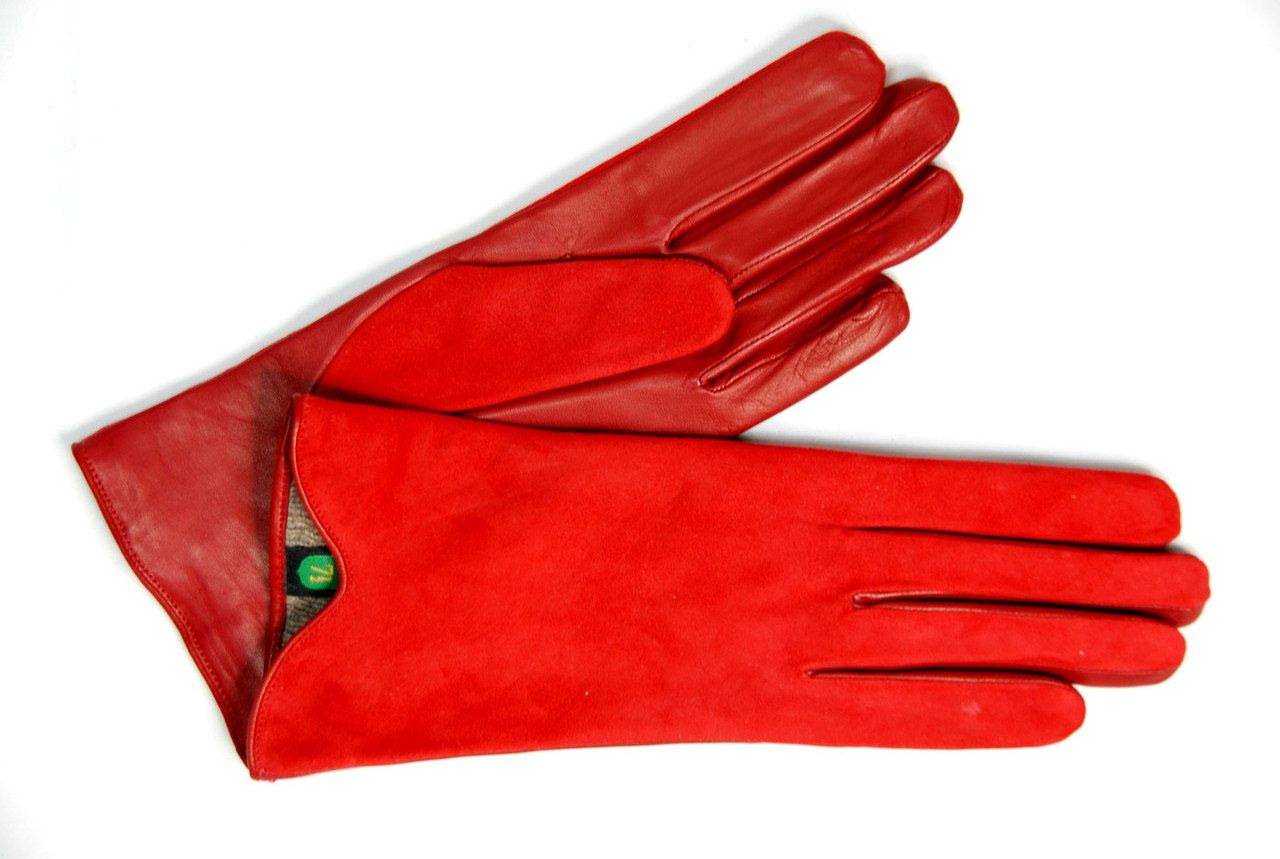 

Перчатки женские кожаные Alpa Gloves 2710 на подкладке красные размер 7,5