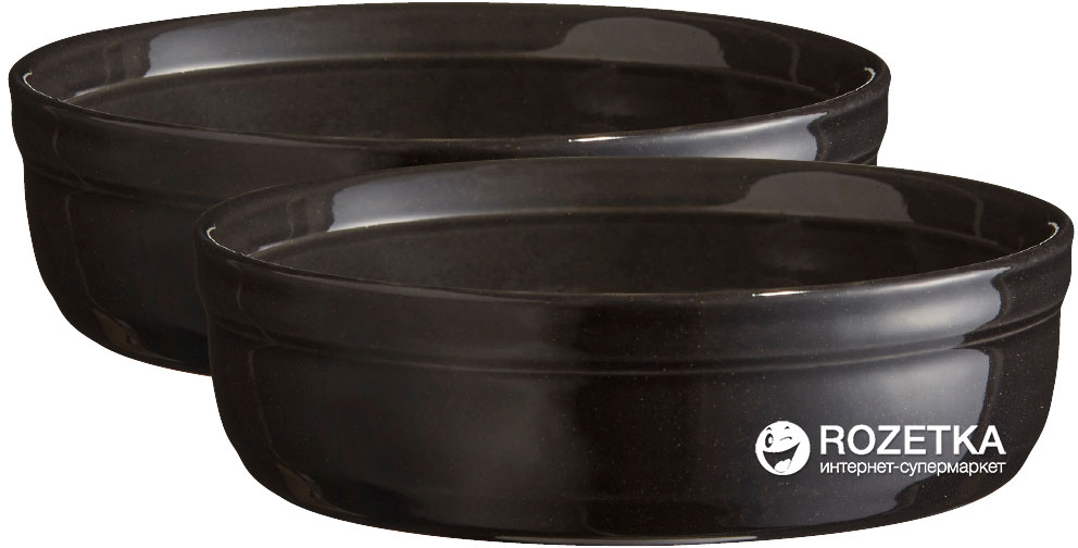 

Набор форм для крем-брюле Emile Henry HR Oven ceramic Ovenware из 2 шт Черный