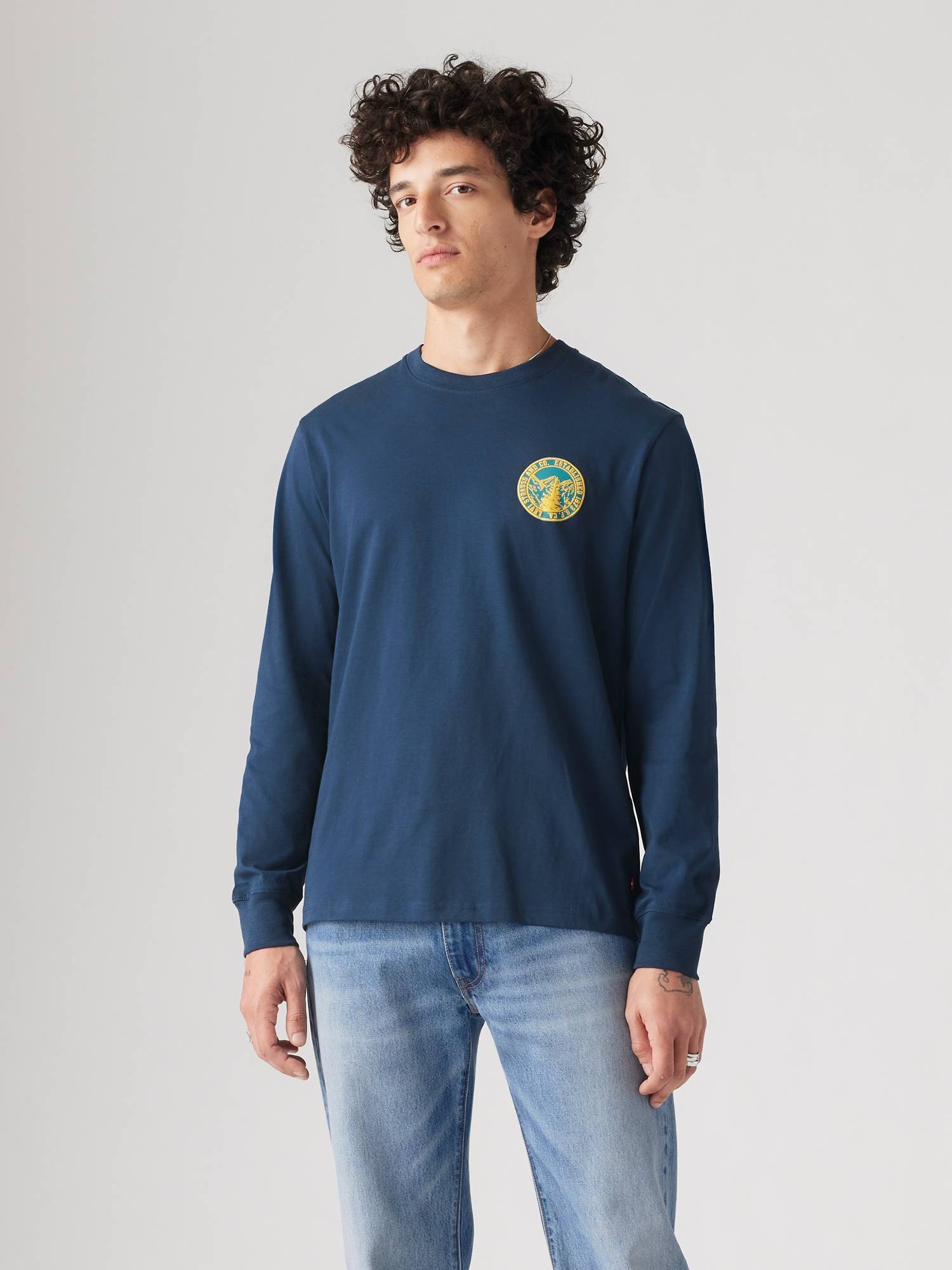 Лонгслів чоловічий Levi's 747301394 L Синій від Rozetka на платформі USKIDKA Акція на Лонгслів чоловічий Levi's 747301394 L Синій від Rozetka