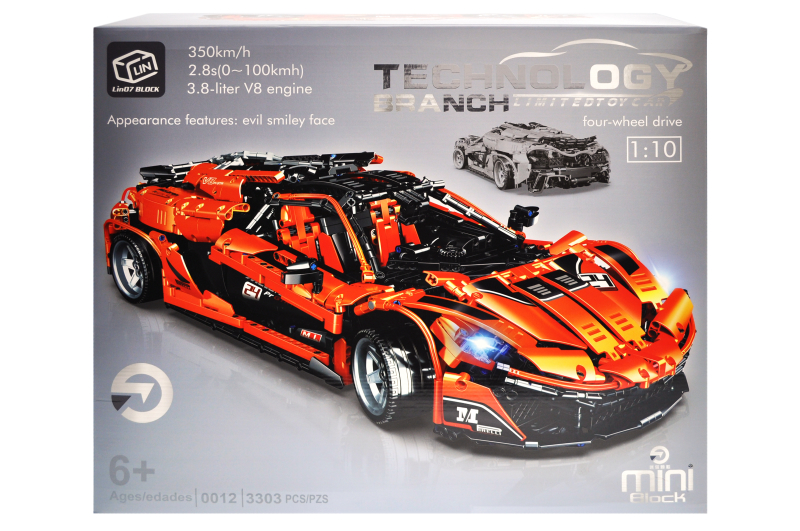 

Конструктор Technology McLaren 1:10, 3303 деталей, Lin07 Block, 0012
