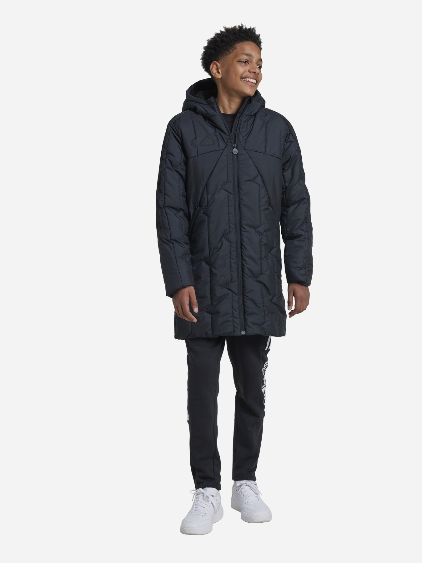 Акція на Підліткова парка для хлопчика Adidas J Tiro Coat IV9509 176 см Чорна від Rozetka