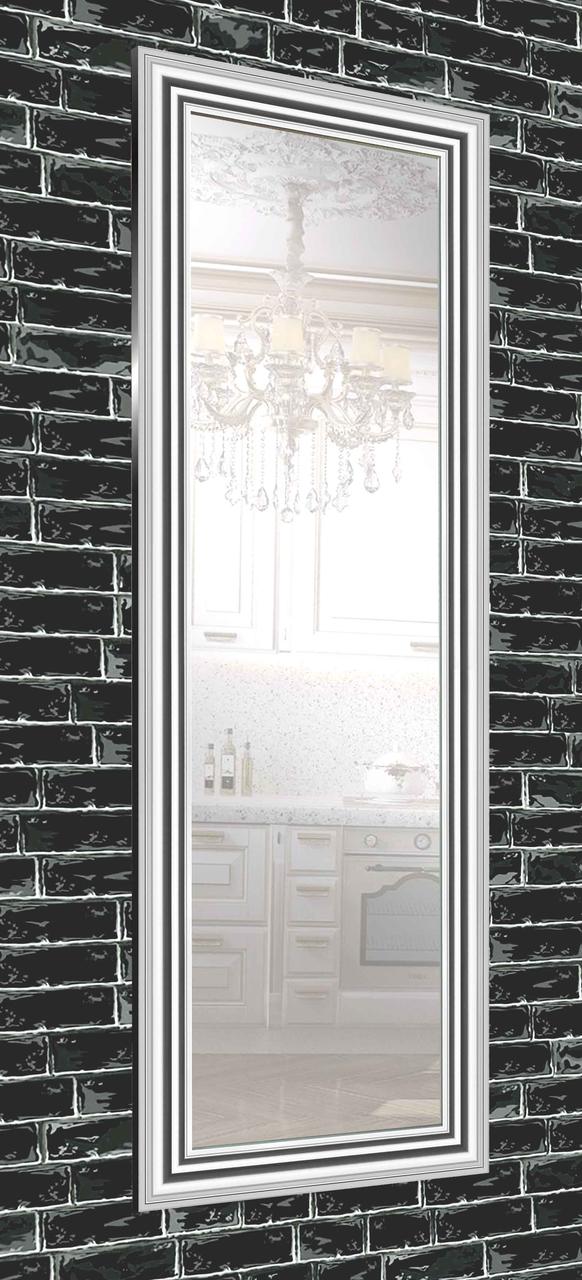 

Зеркало настенное в раме Factura Silver glossy 60х173 см серебро