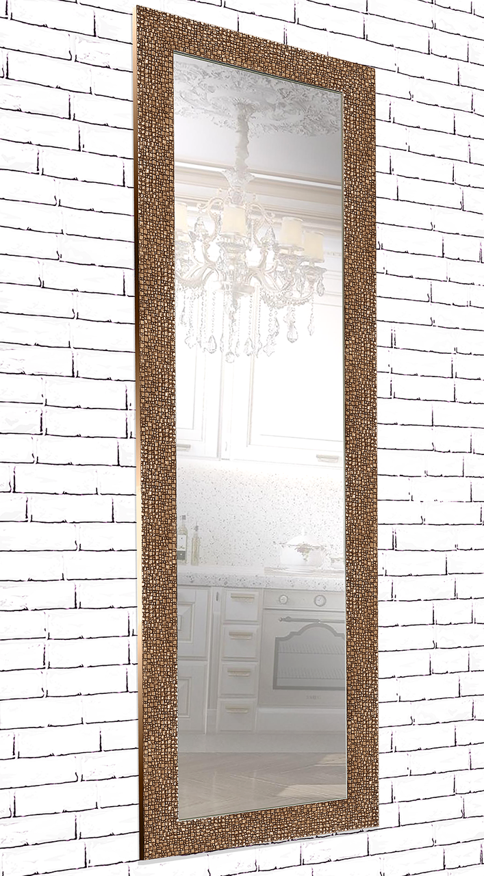 

Зеркало настенное в раме Factura Textured copper 60х174 бронза