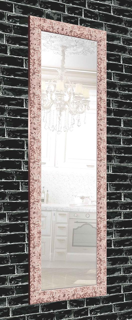 

Зеркало настенное в раме Factura Pink beehive 60х174 см розовое