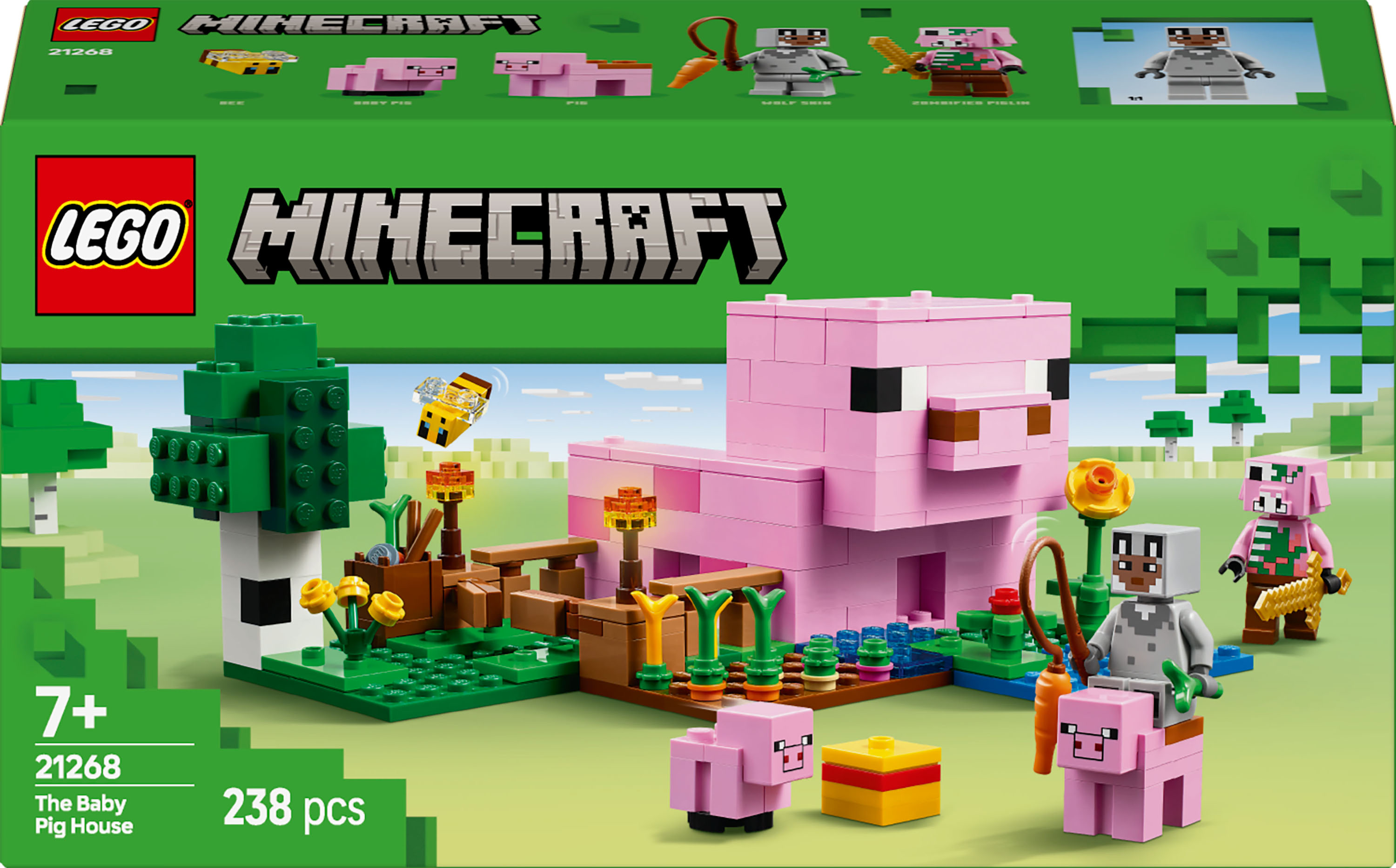 小さな農家 Конструктор LEGO Minecraft Дом для поросят 238 деталей (21268