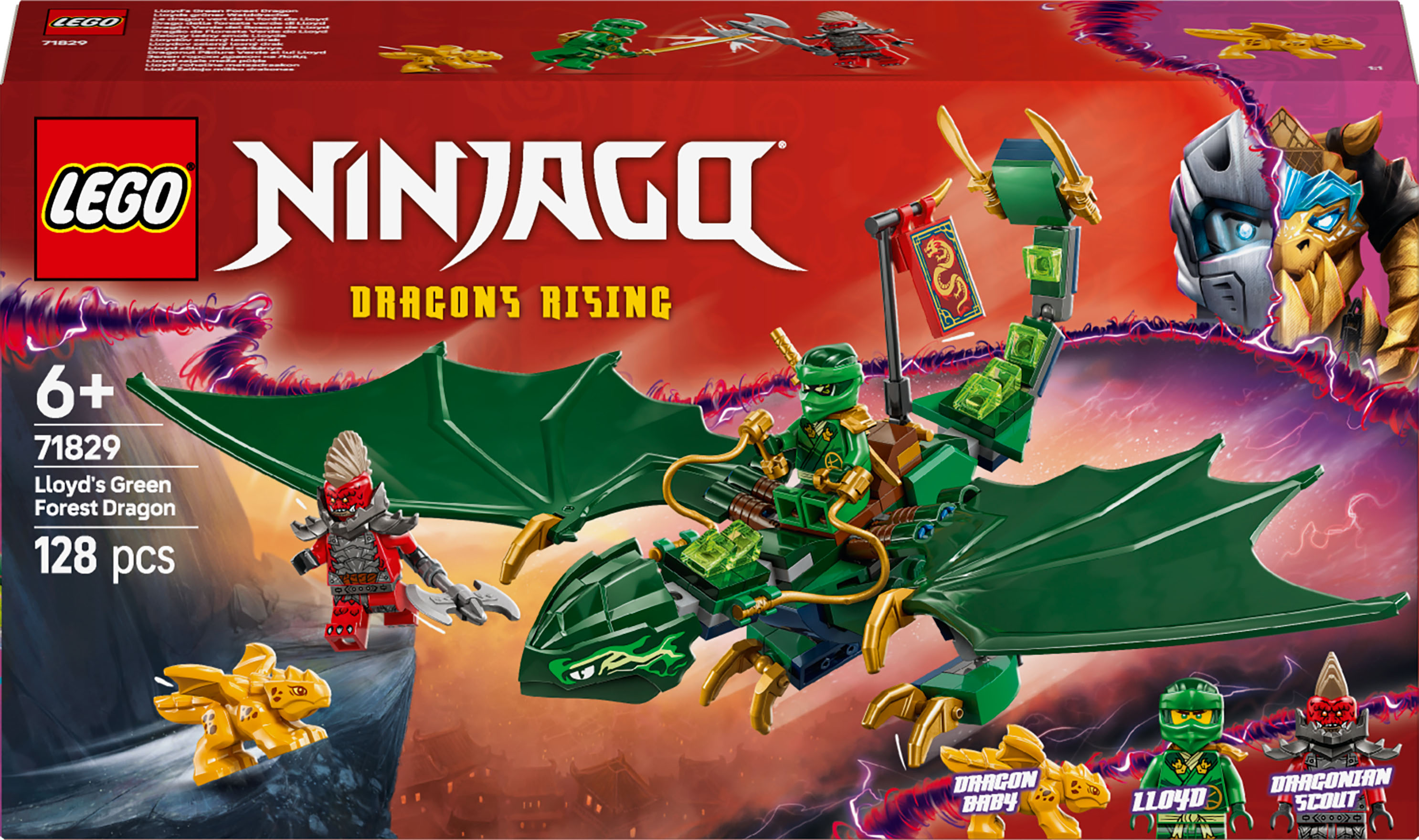 Конструктор LEGO Ninjago Зелений лісовий дракон Ллойда 128 деталей