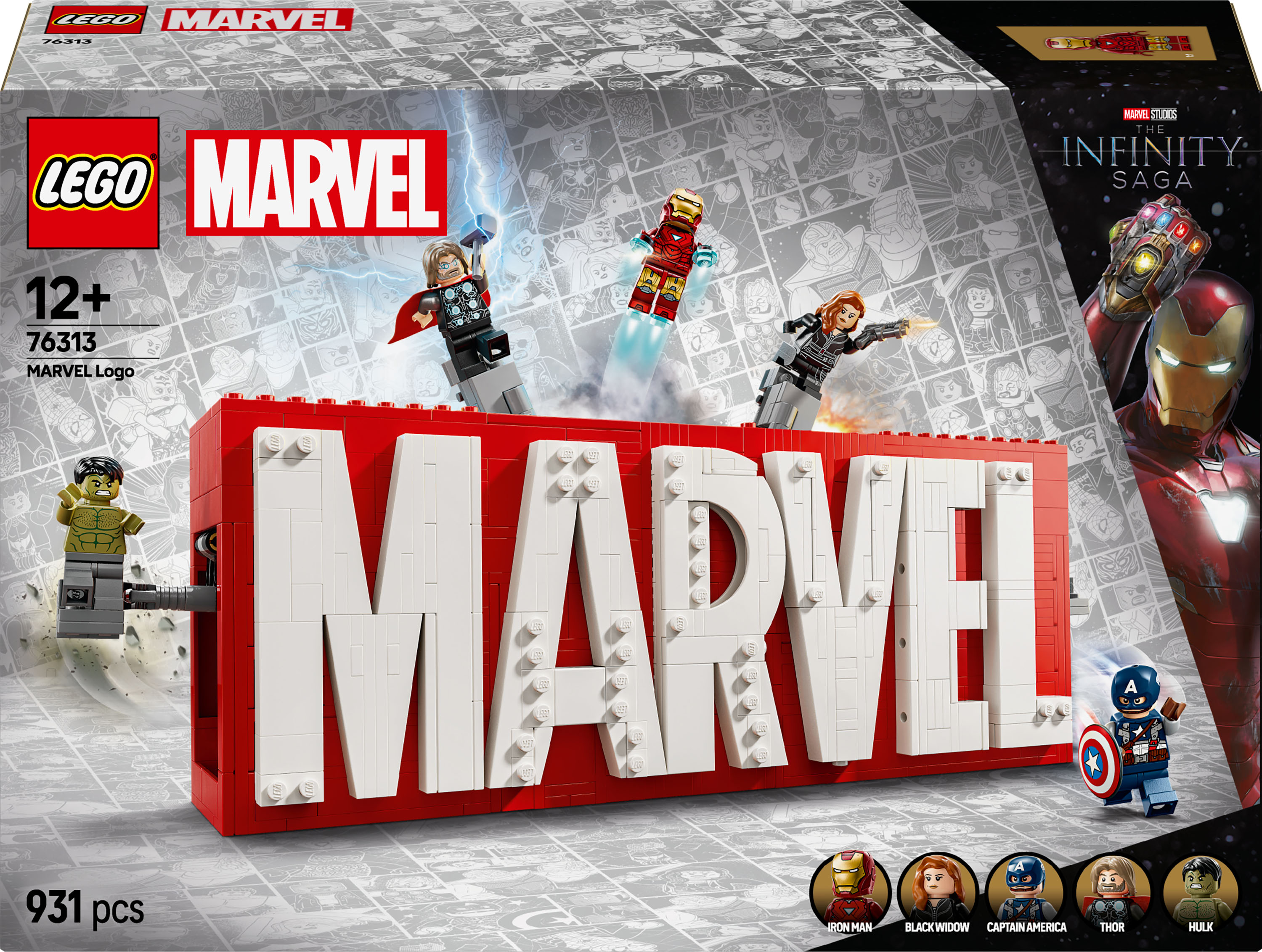 Конструктор LEGO Super Heroes Логотип и минифигурки MARVEL 931
