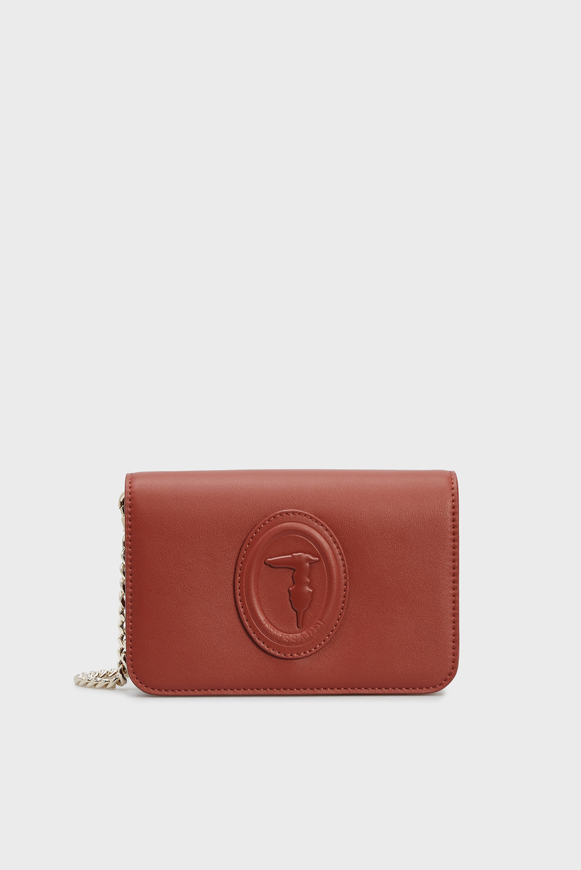 

Женская бордовая сумка через плечо Trussardi Jeans OS 9Y099998/75B01076