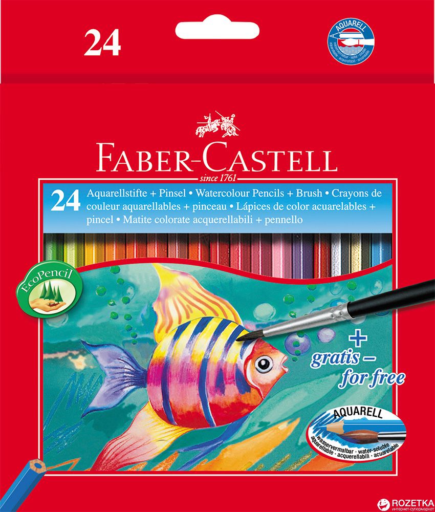 Набор акварельных карандашей Faber-Castell 24 шт (4005401144250)