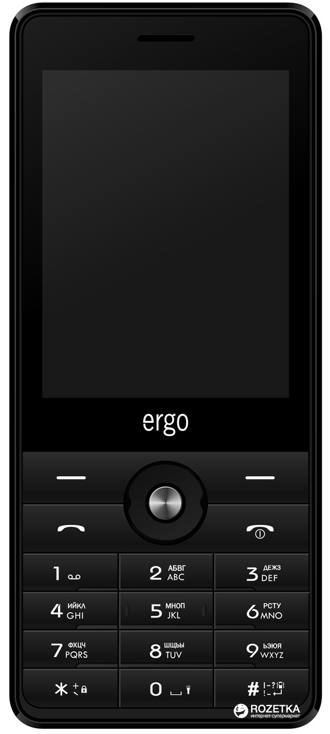 Мобильный телефон Ergo F281 Link Dual Sim Black