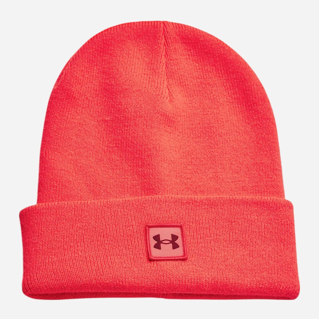 Акція на Шапка чоловіча Under Armour UA Halftime Cuff 1373155-713 One Size Червона від Rozetka