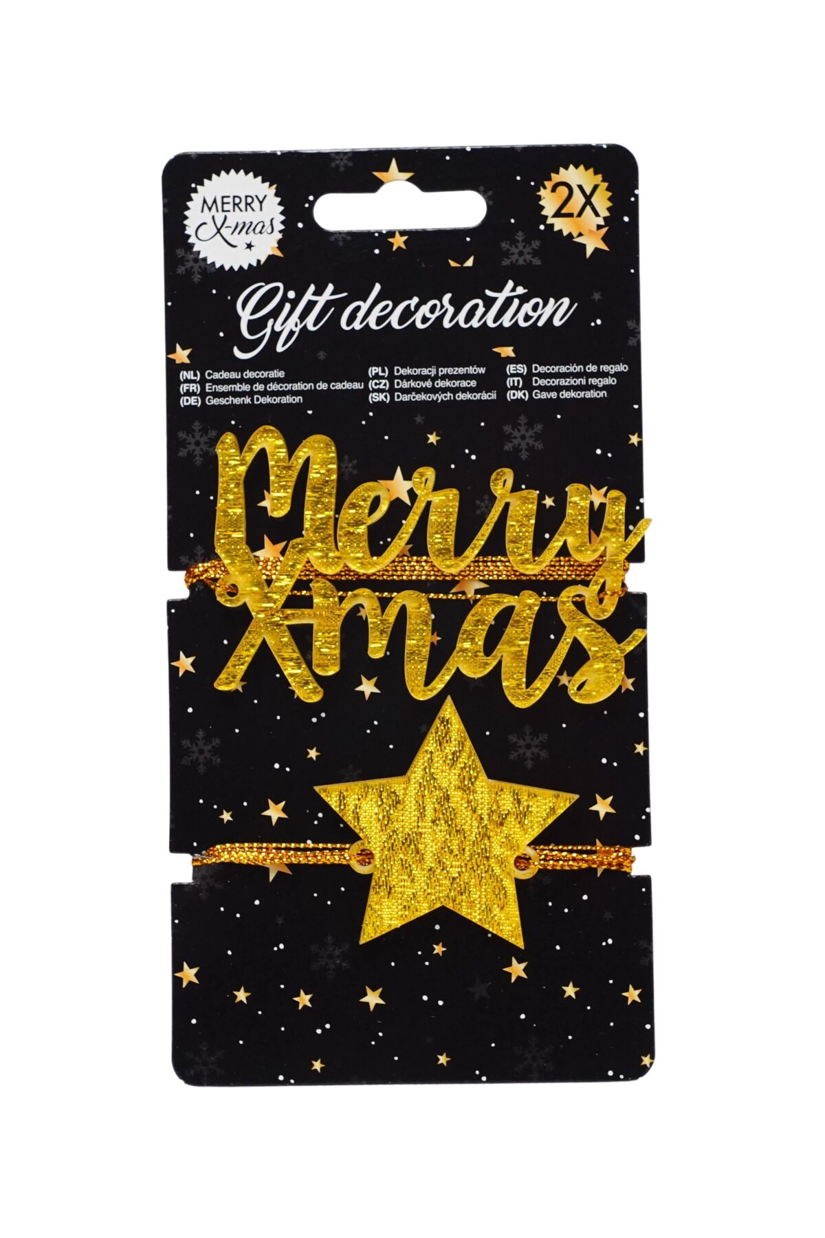 

Набор декораций надпись Merry Christmas Edeka золотой K23-110104