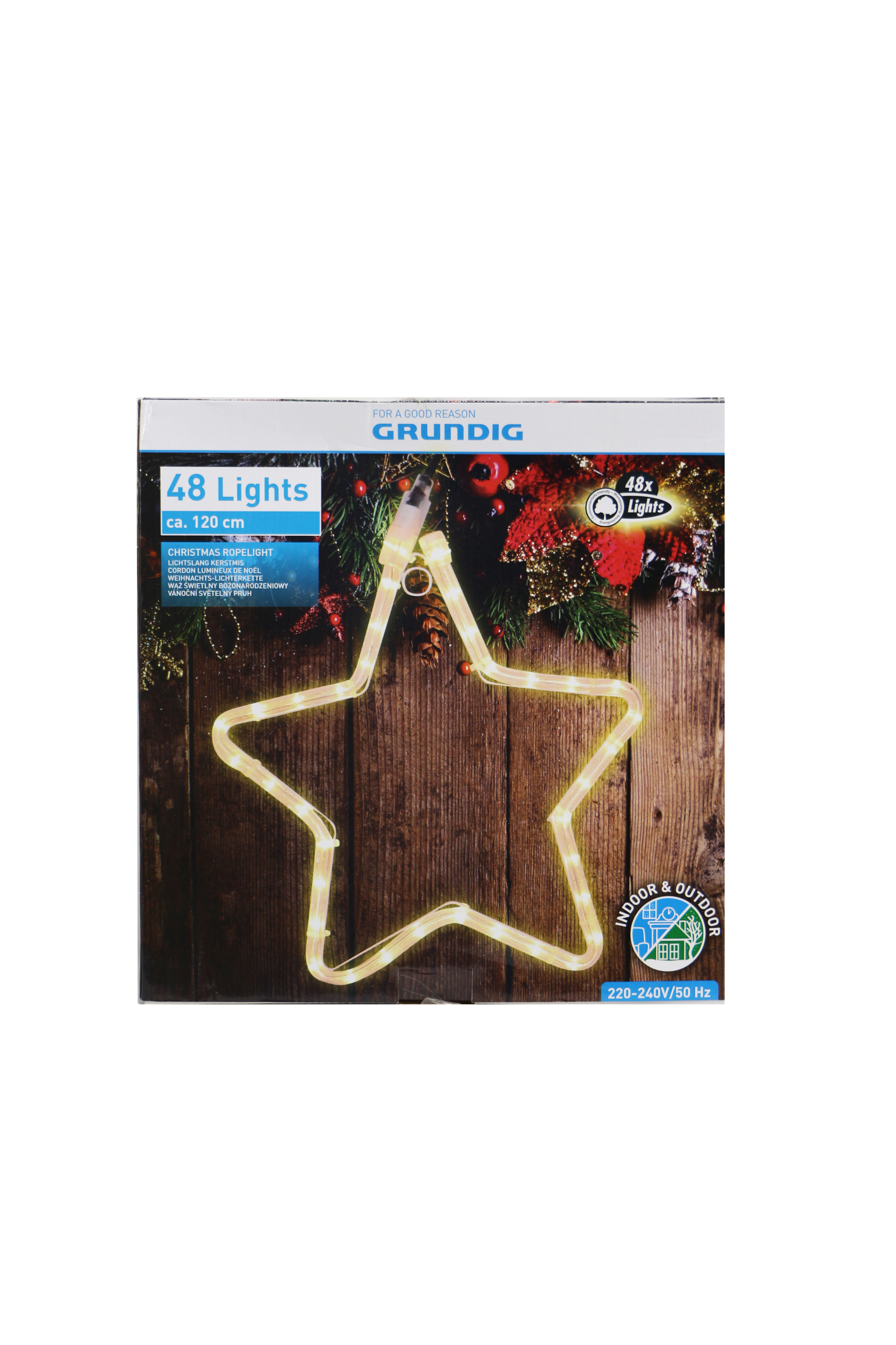 

Декоративная подвесная LED фигура Звезда Grundig желтый K23-110072